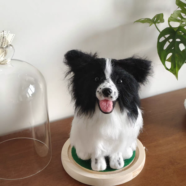 PET-DIY Felted Pet Figurine – Handmade Wool Animal Sculpture | Personalized Pet Miniature | Cute Pet Home Decor & Collectible