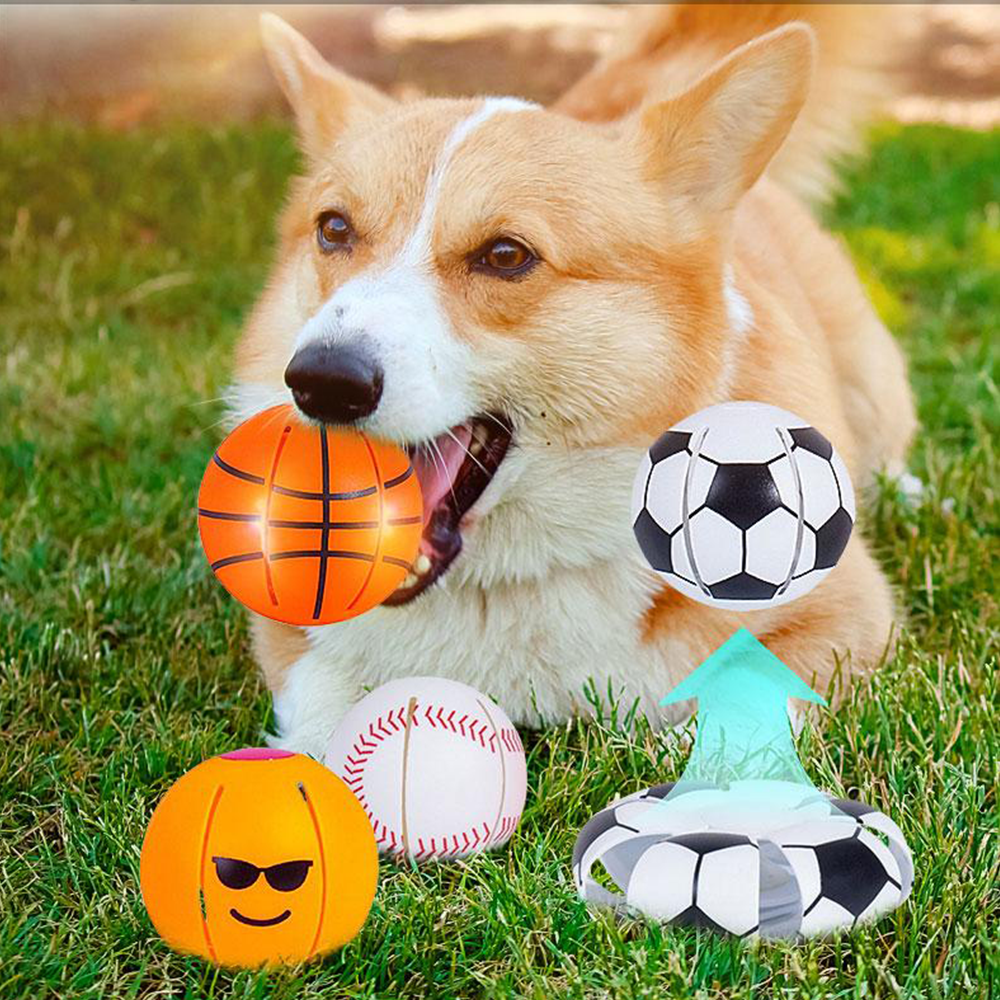 PET-DIY Magic Glowing Pet Ball – Self-Pressing Transformable Dog Toy | Interactive Glow-in-the-Dark Frisbee