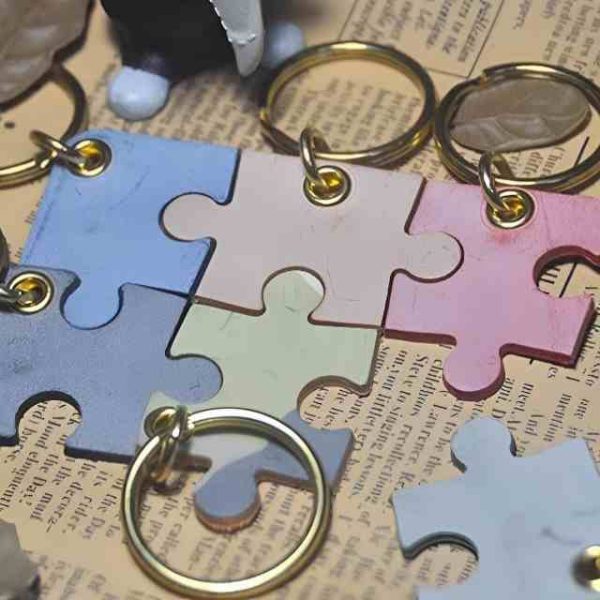 PET-DIY Leather Carved Pendant – Handmade Vintage Necklace for Men & Women