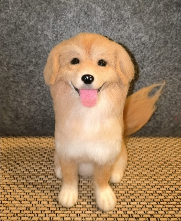 PET-DIY Felted Pet Figurine – Handmade Wool Animal Sculpture | Personalized Pet Miniature | Cute Pet Home Decor & Collectible