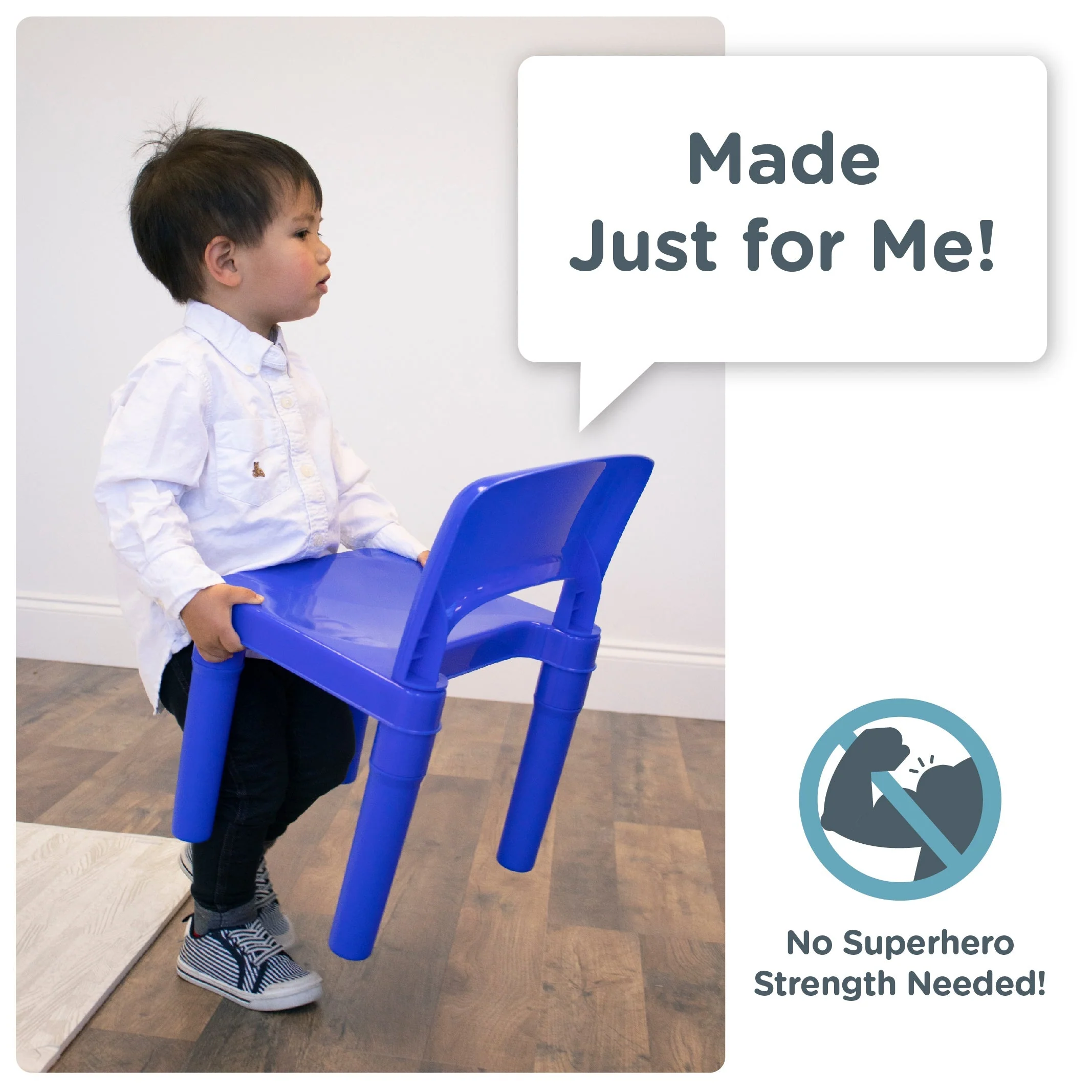 Primary Kids 2-in-1 Plastic Building Blocks-Compatible, Dry Erase Activity Table and 2 Chairs Set, Red/Green/Blue