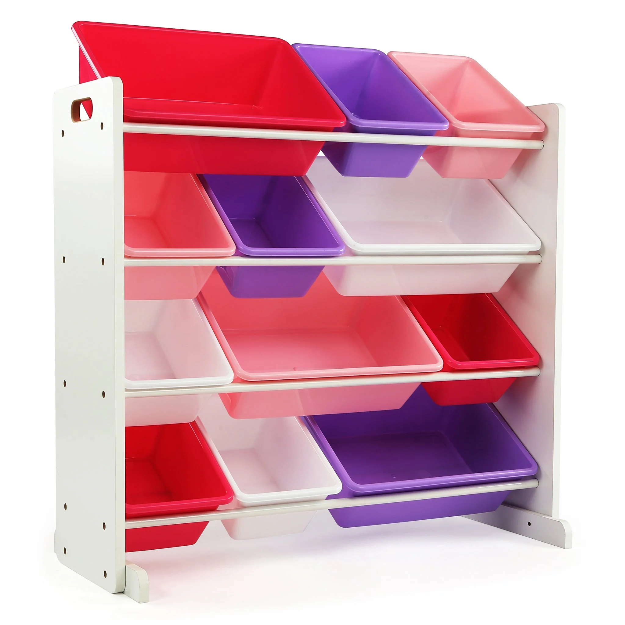 Friends White, Pink, and Purple 12-Bin Toy Organizer