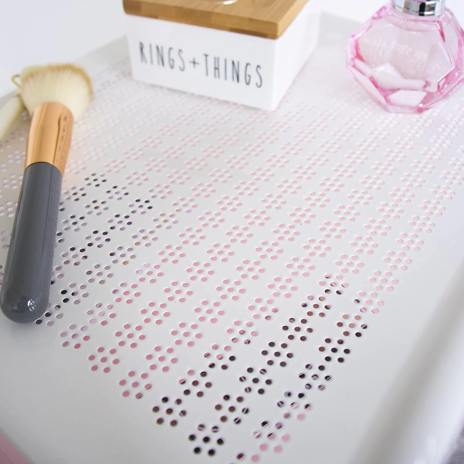 Humble Crew Essentials 8 Drawer Rolling Storage Cart with Wheels, Pink