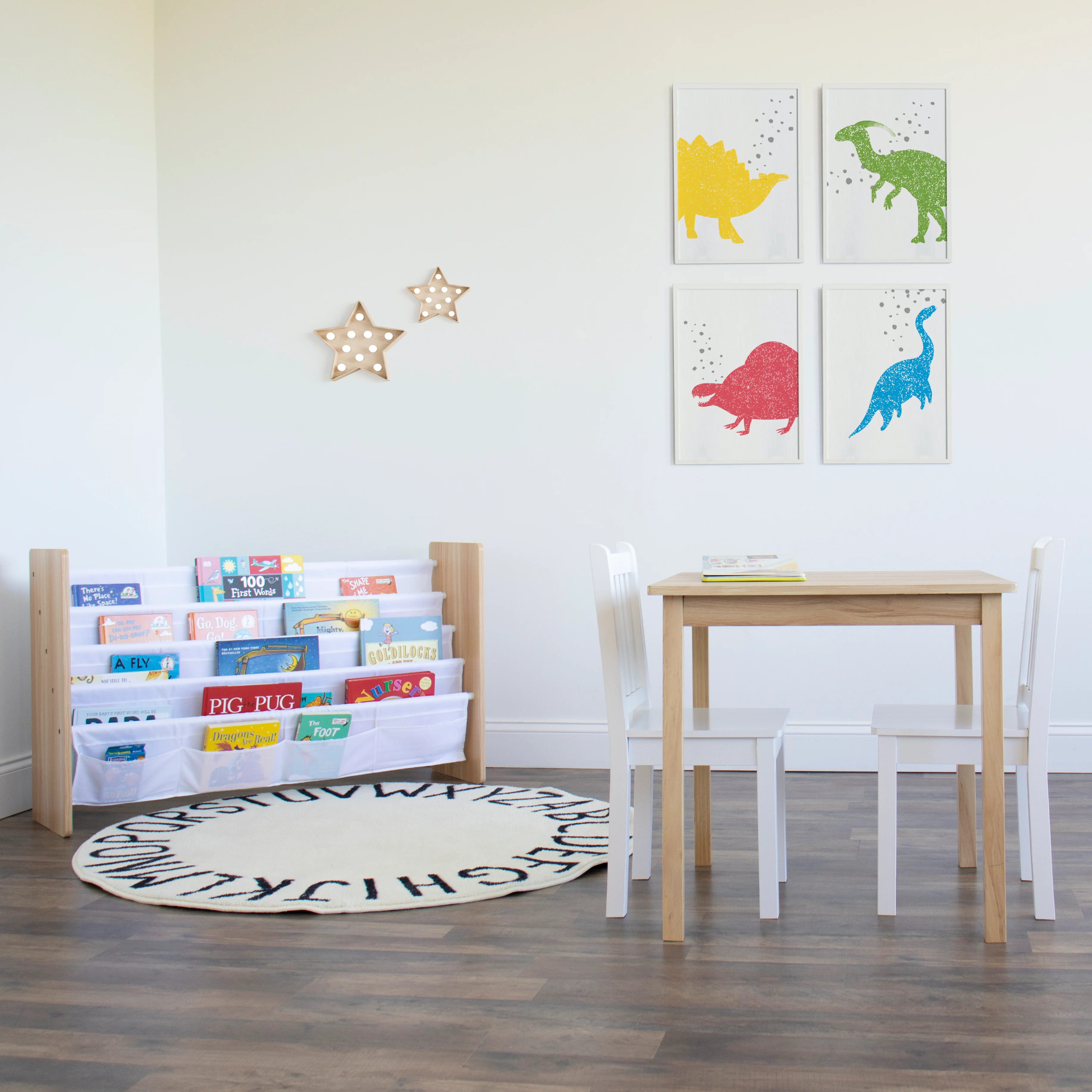 Journey Extra Large Kids 4 Tier Bookrack with 4 Front Pockets for Smaller Books