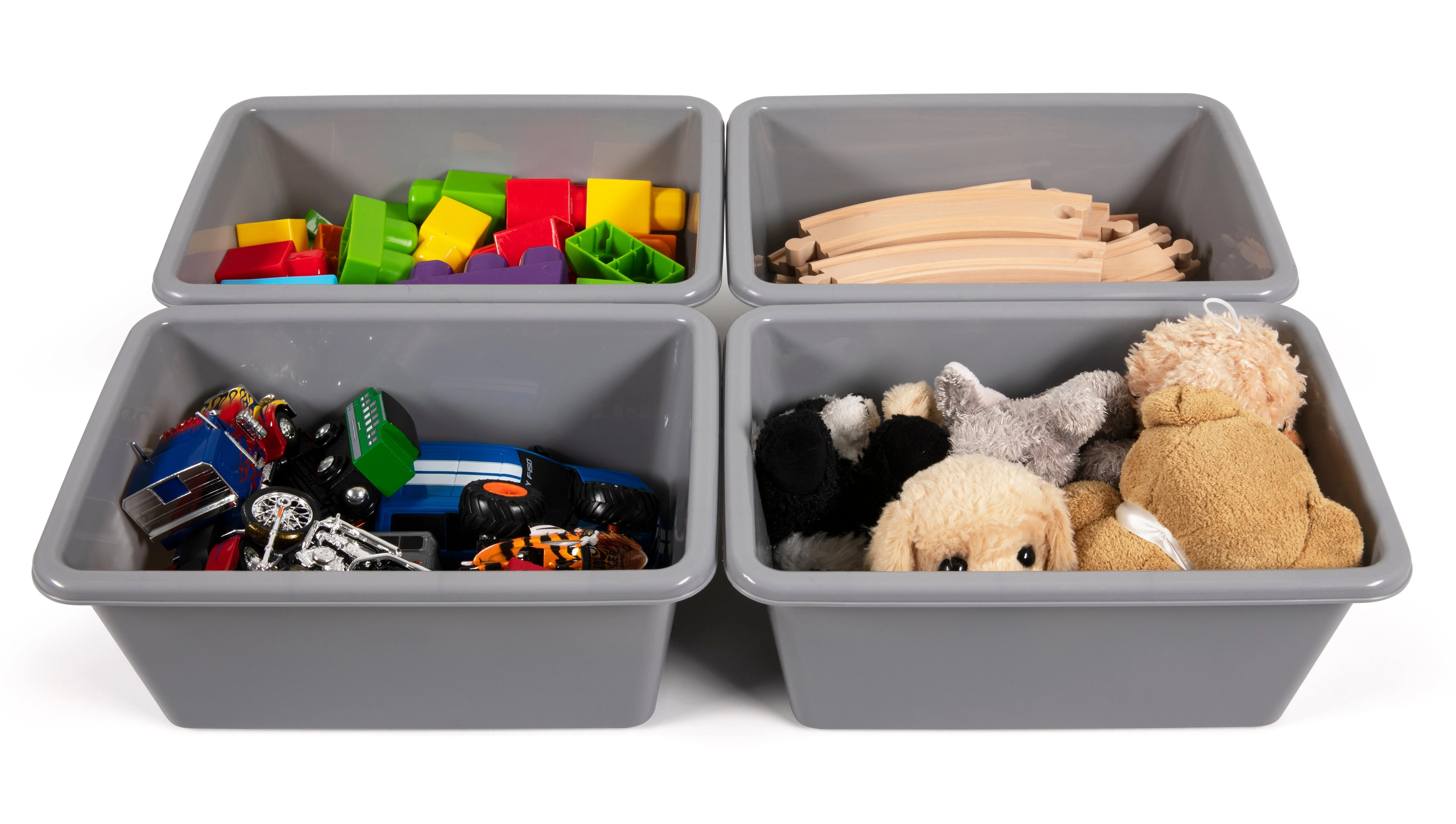 Grey Bin 4Pack, Small