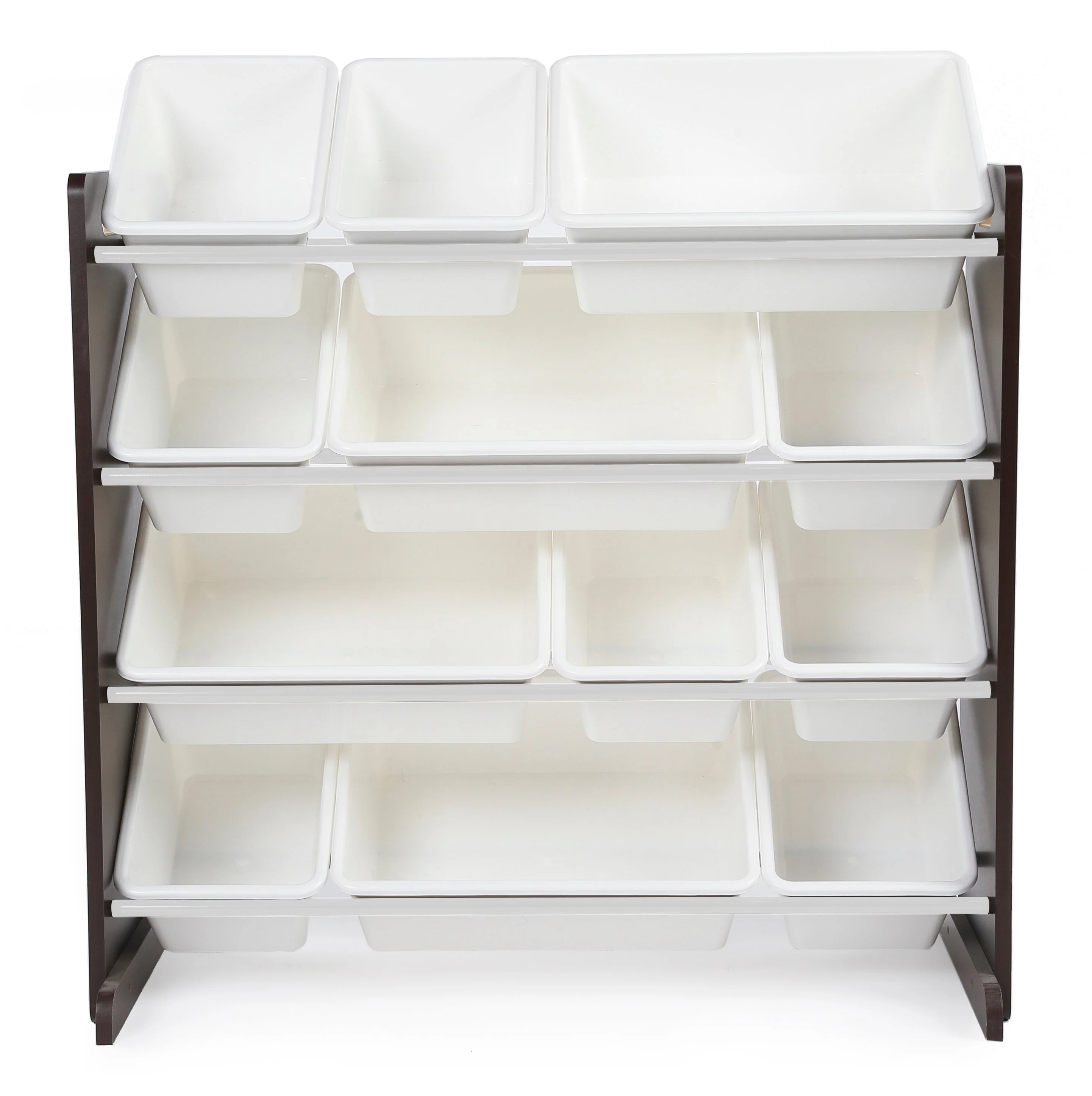 Espresso 12-Bin Toy Organizer