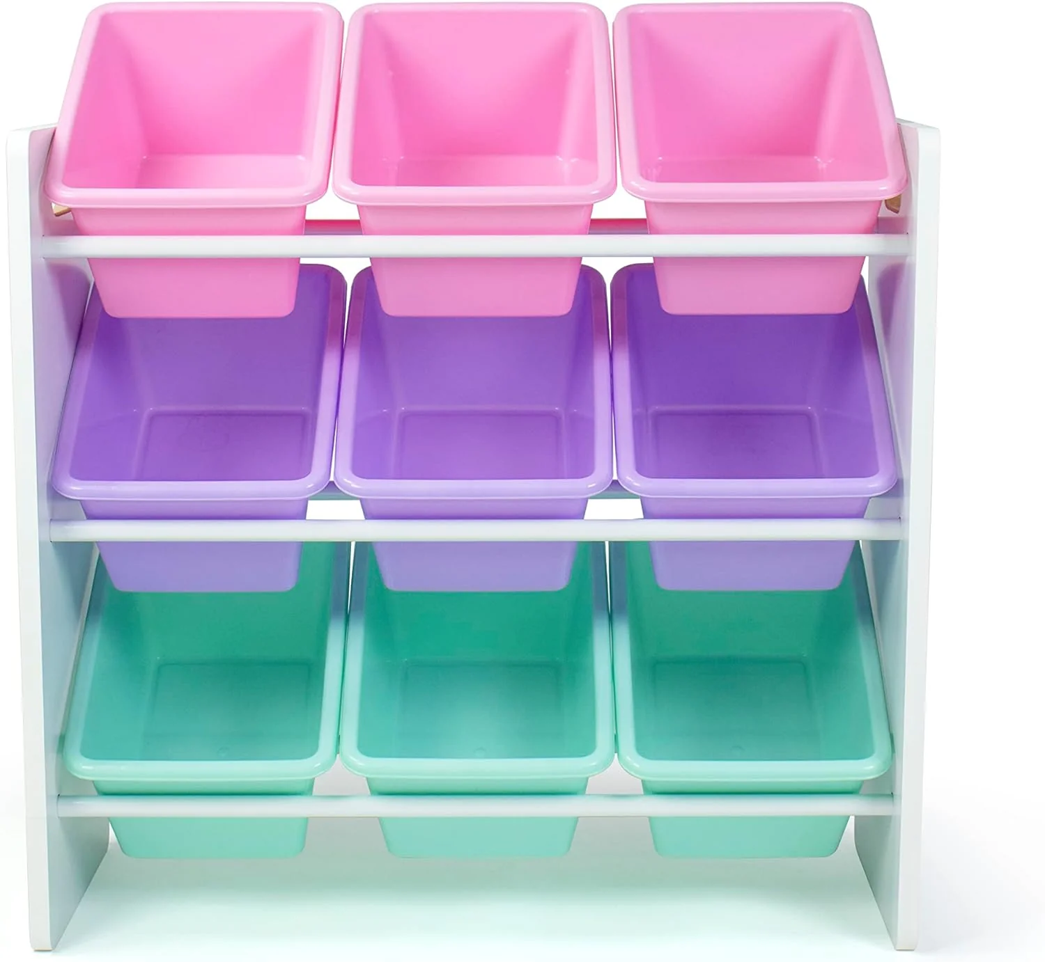 Humble Crew 9 Bin Toy Storage Organizer with Chalkboard Side Panel