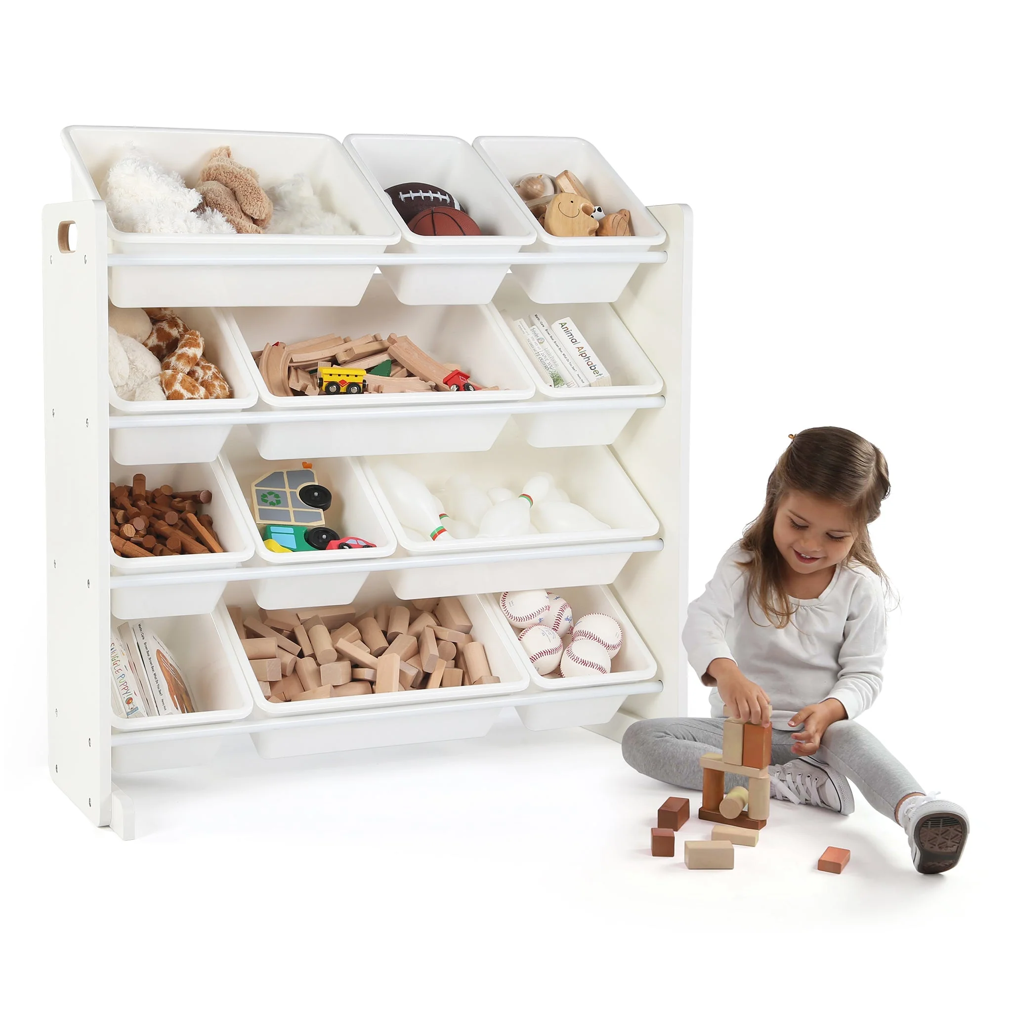 Cambridge White 12-Bin Toy Organizer