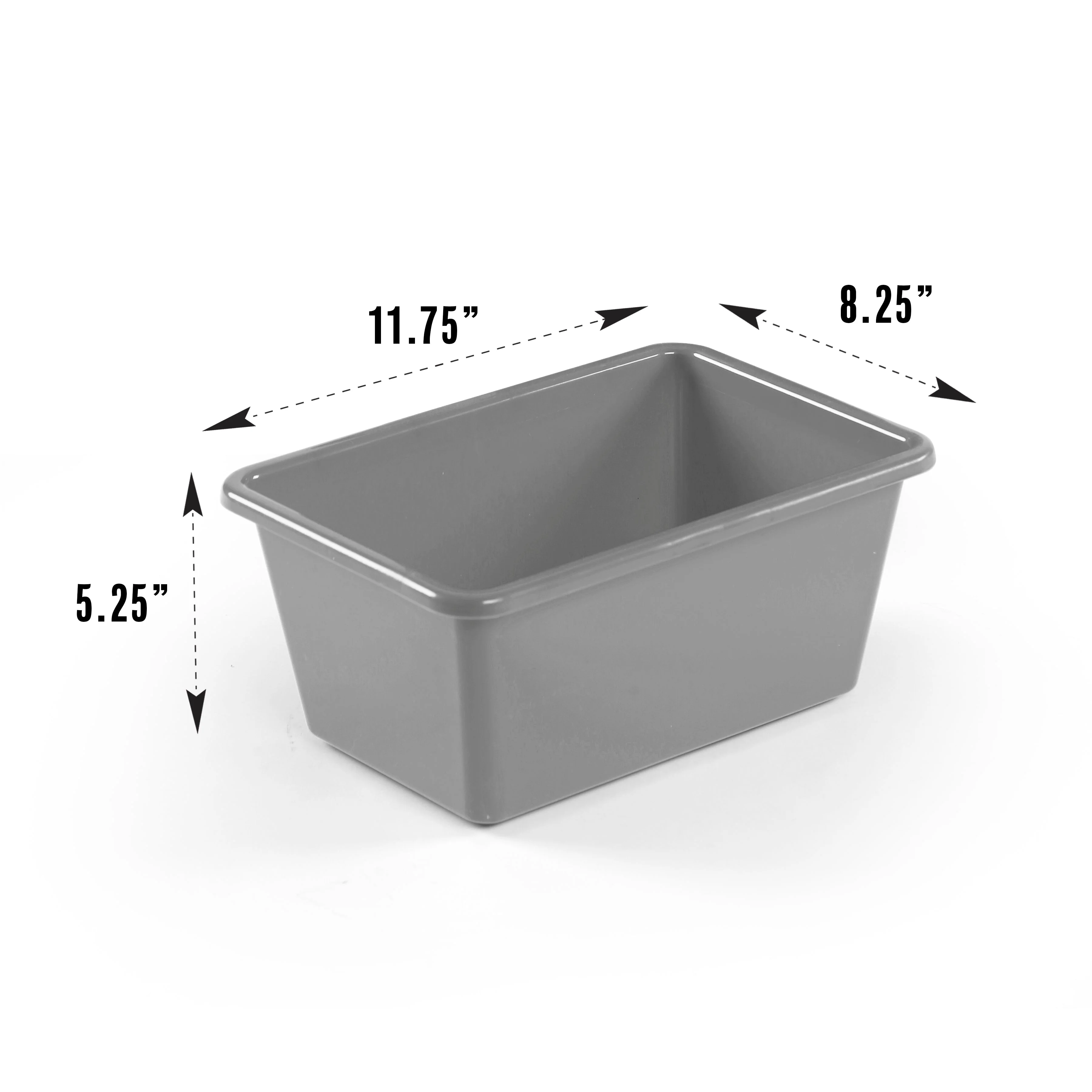 Grey Bin 4Pack, Small
