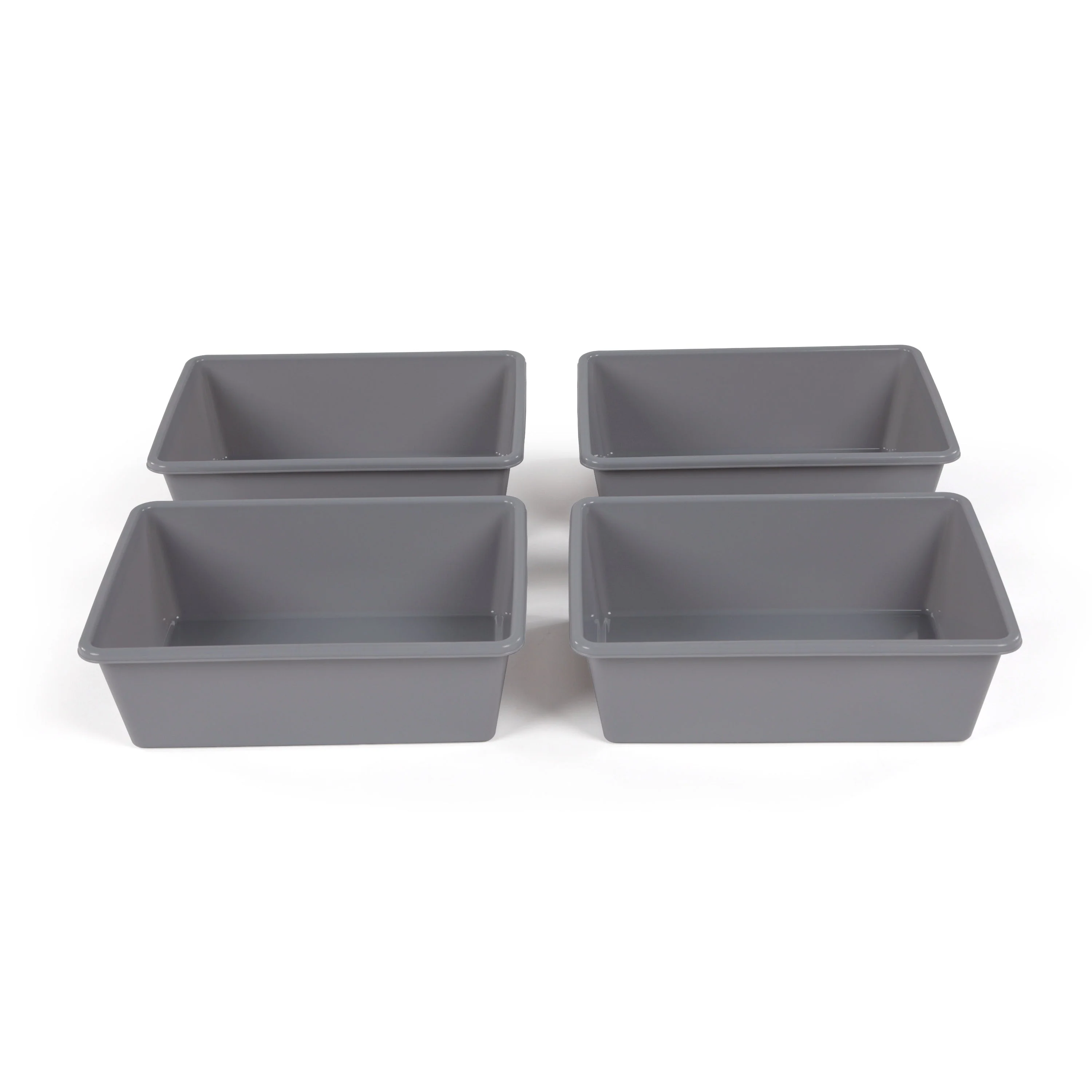 Grey Bin 4Pack, Large