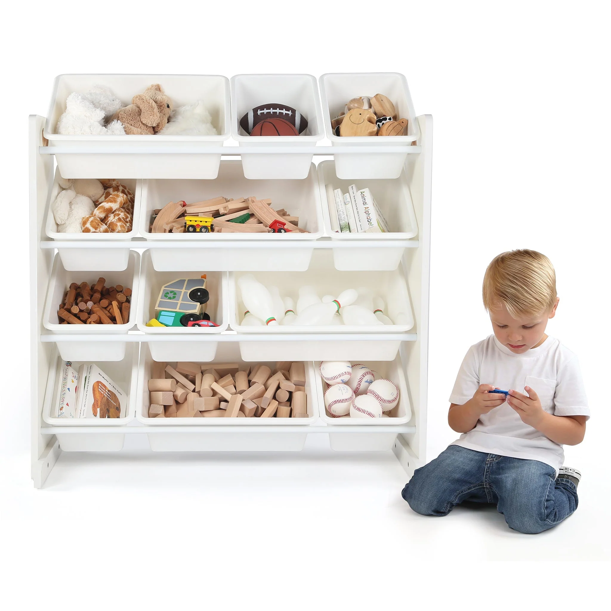 Cambridge White 12-Bin Toy Organizer