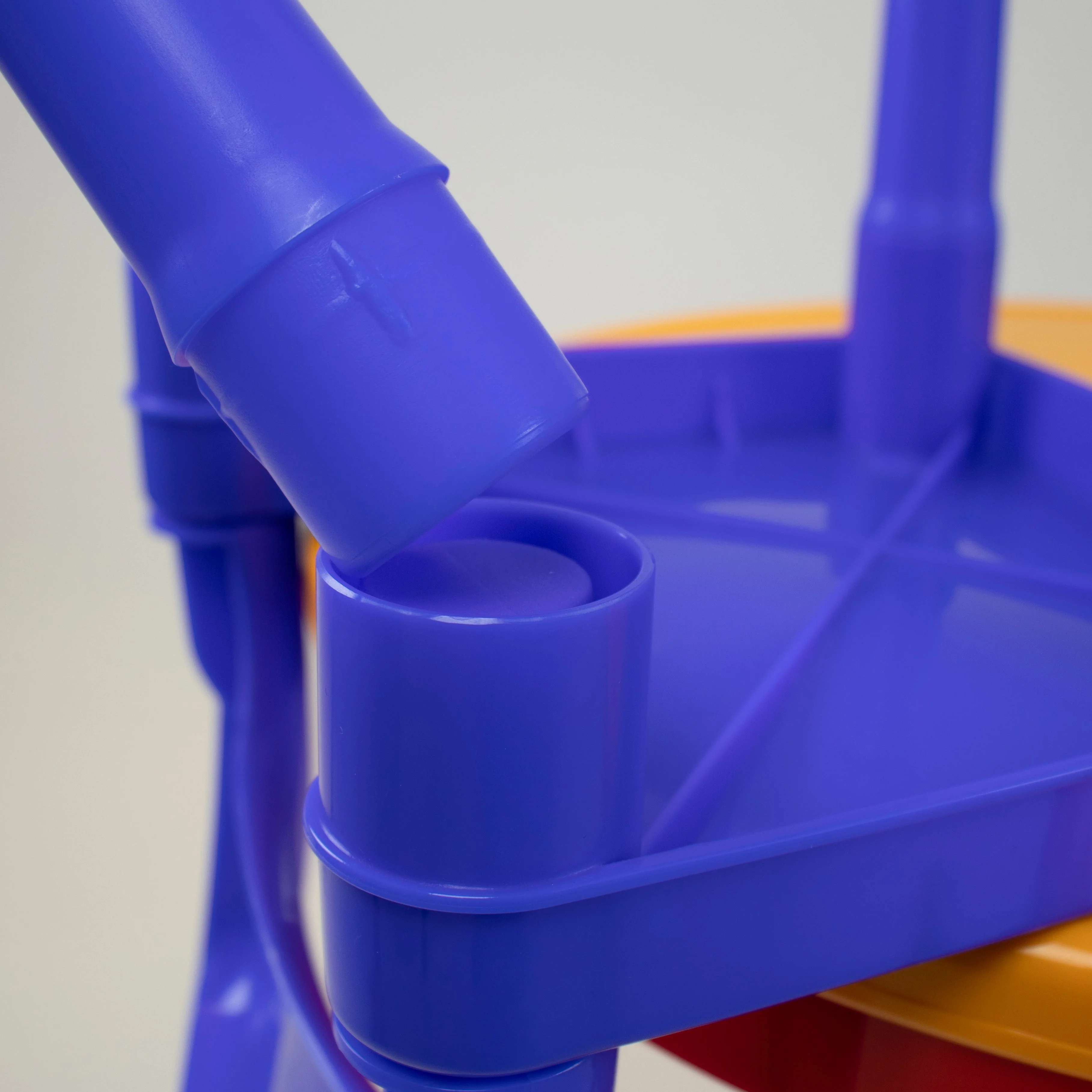 Primary Kids 2-in-1 Plastic Building Blocks-Compatible, Dry Erase Activity Table and 2 Chairs Set, Red/Green/Blue