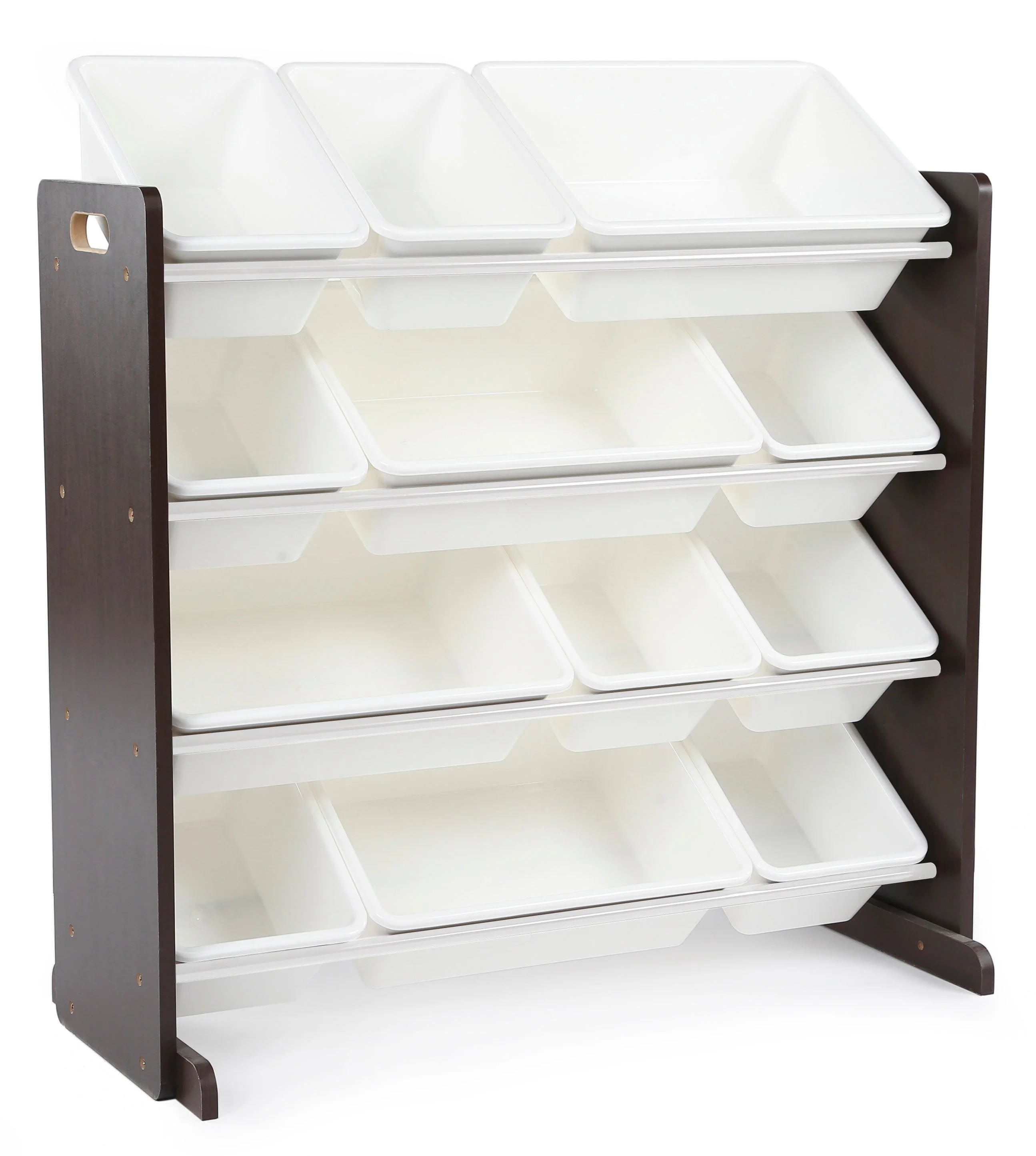 Espresso 12-Bin Toy Organizer