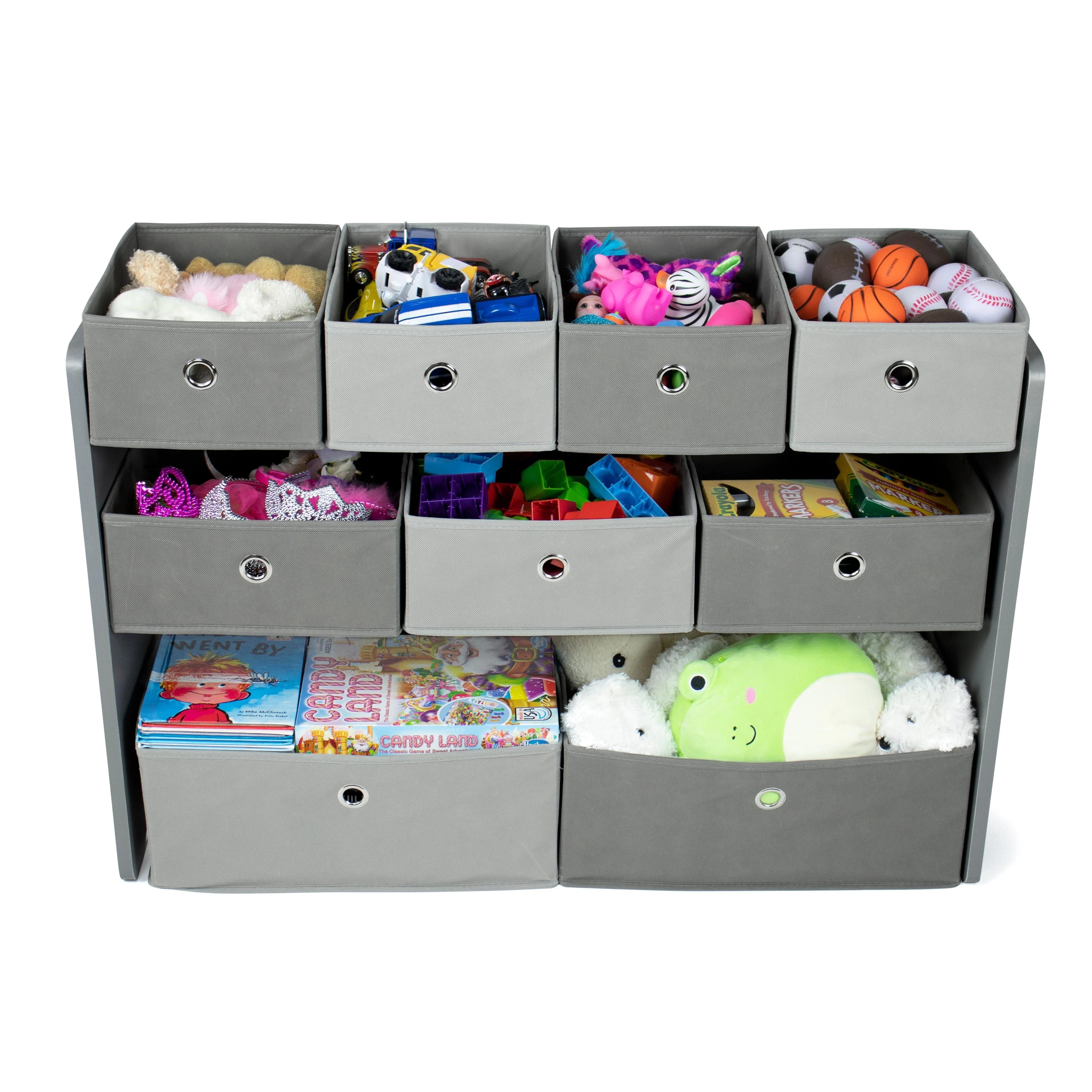 Camden Fabric Multi Bin Toy Organizer with 9 Storage Bins