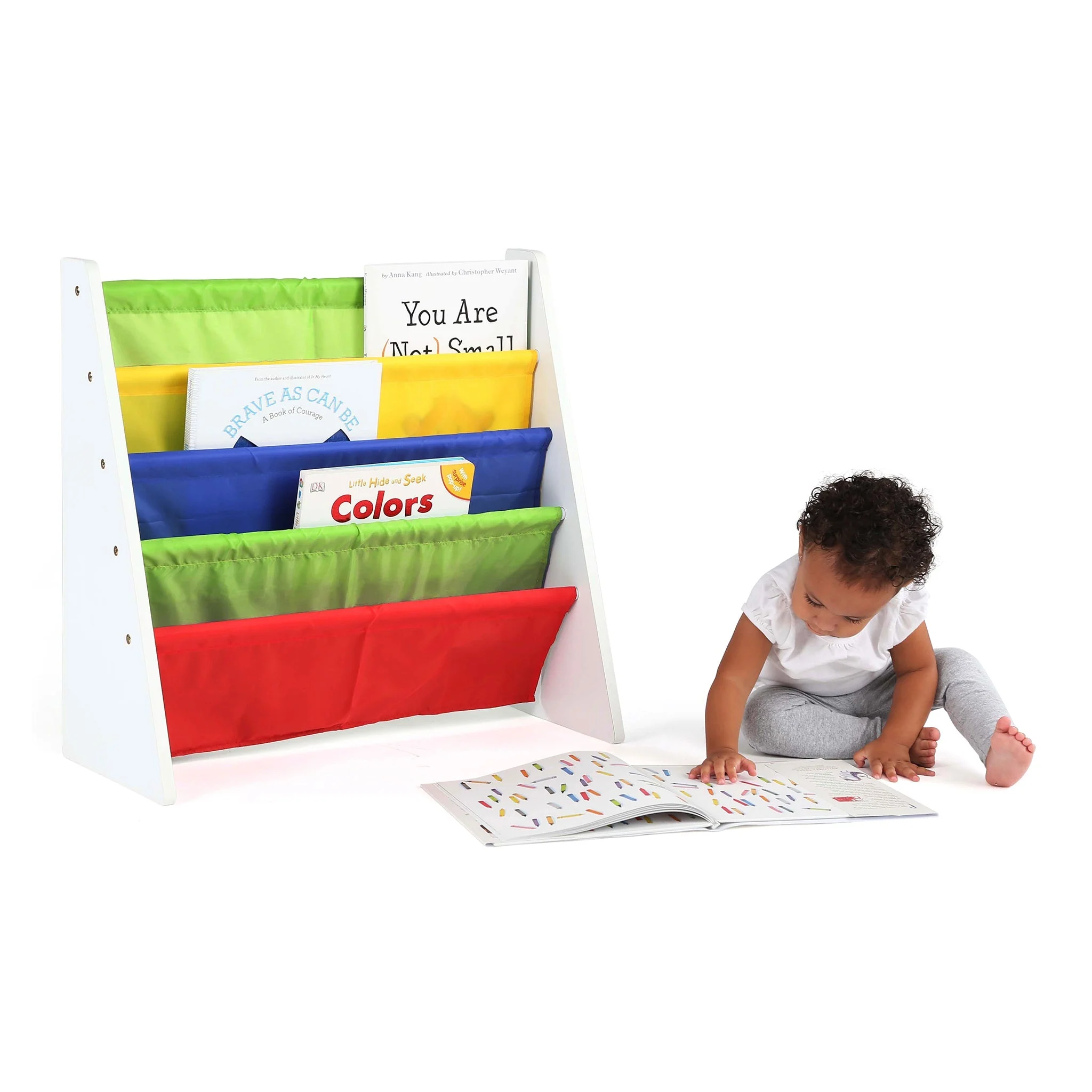 Summit White Book Rack