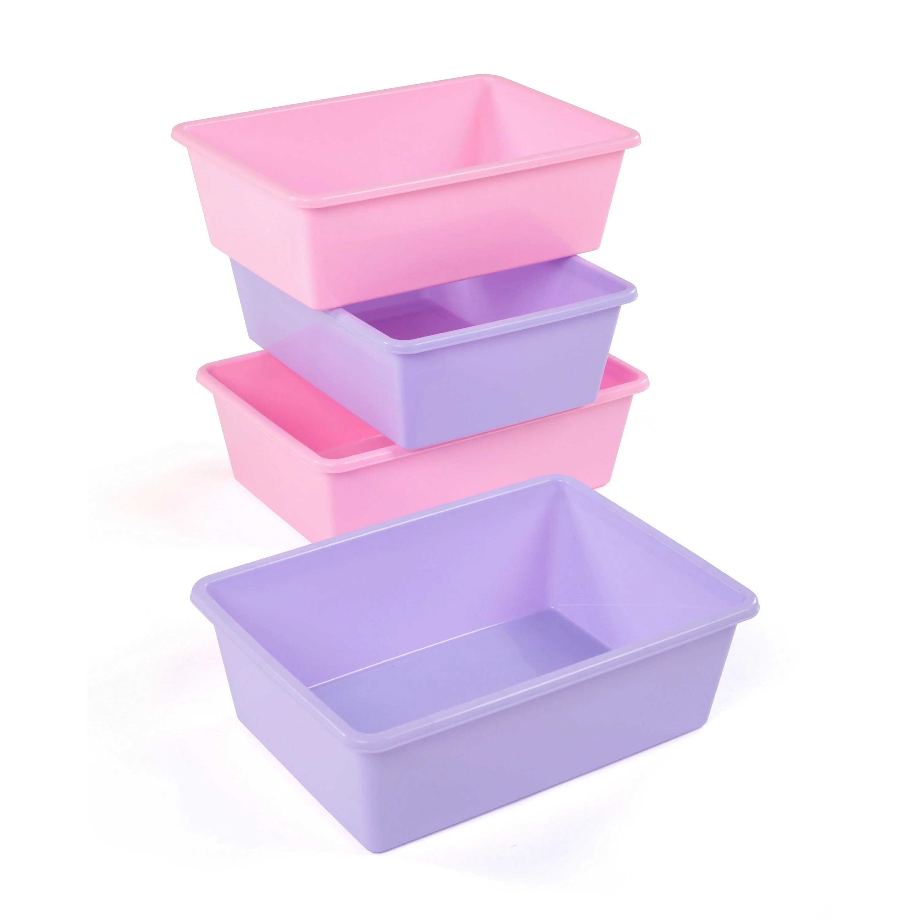 Pink/Purple Bin 4Pack, Large