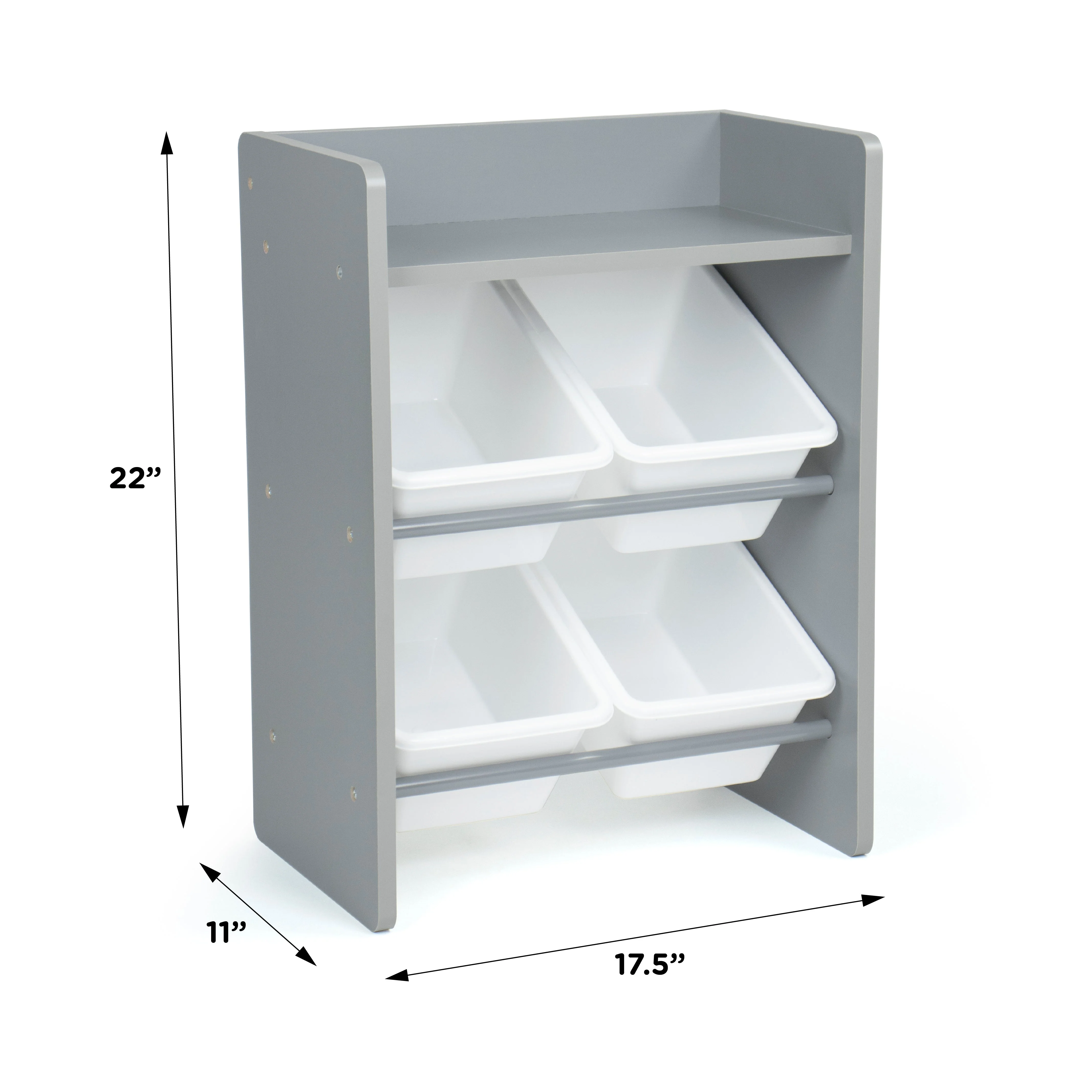 4 Bin Storage End Table Night Stand