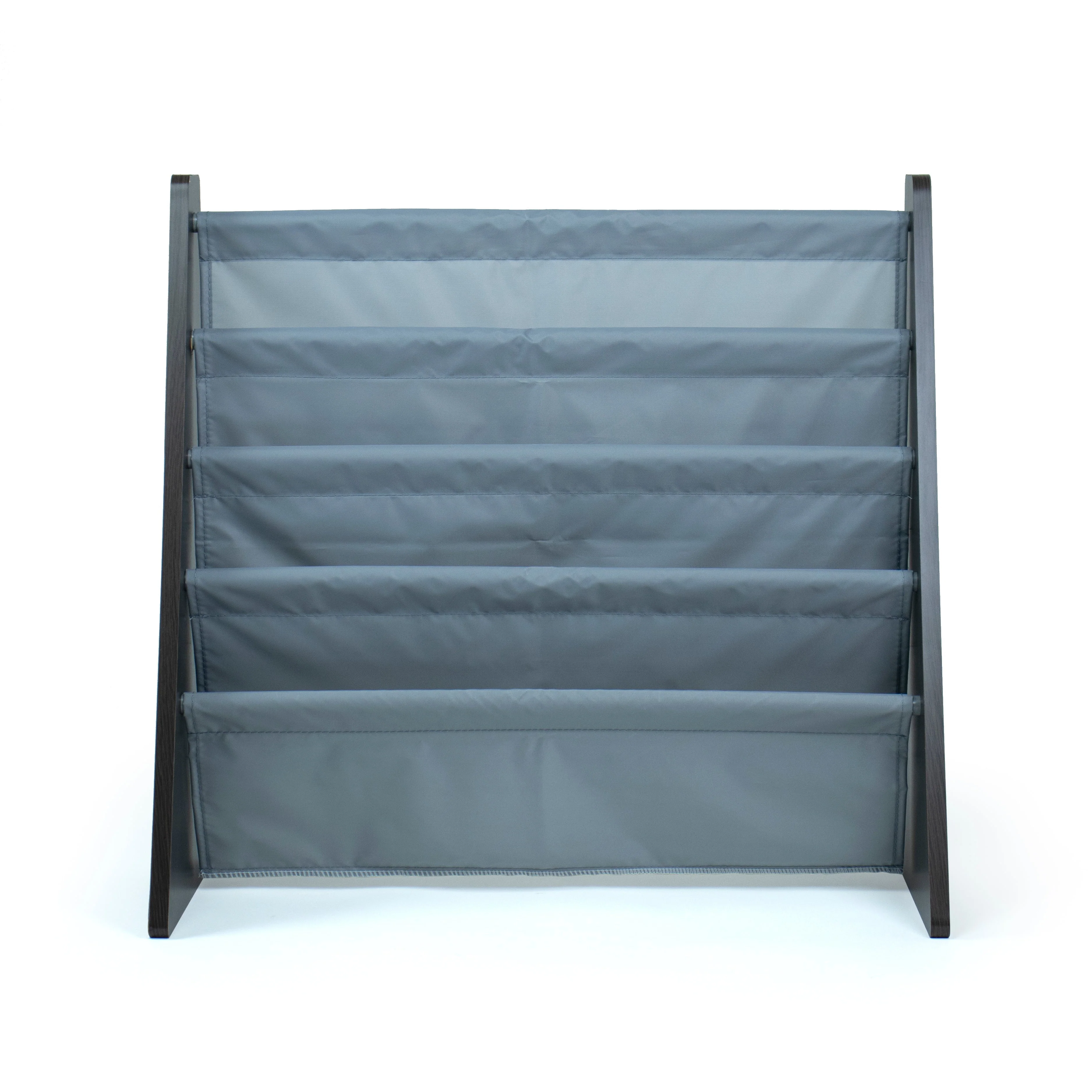 Sumatra Kids Bookshelf 4 Tier Bookrack Organizer, Espresso/Grey