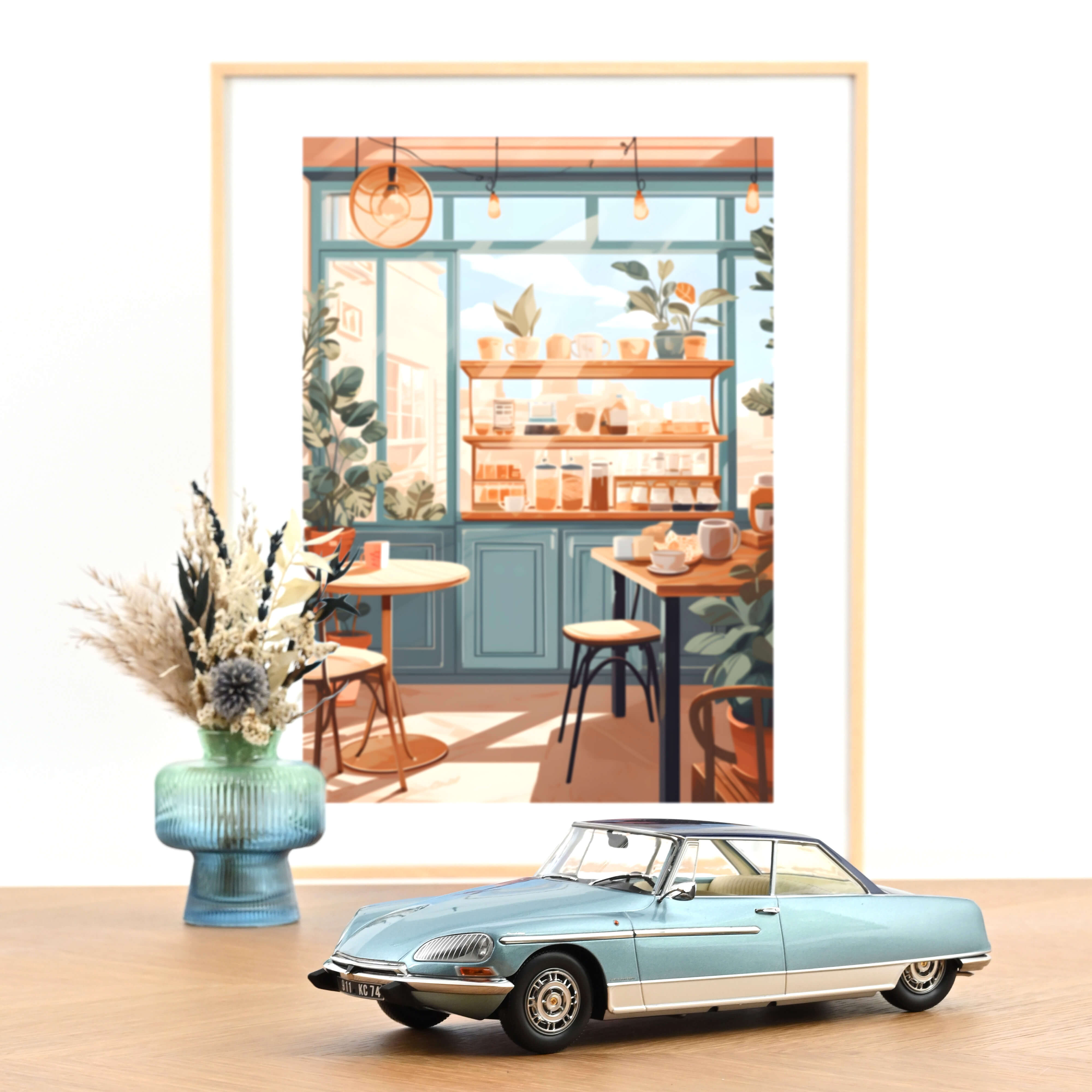 Citroën DS 21 Le Léman 1968 Light and Dark Blue 1:18 - 300pcs