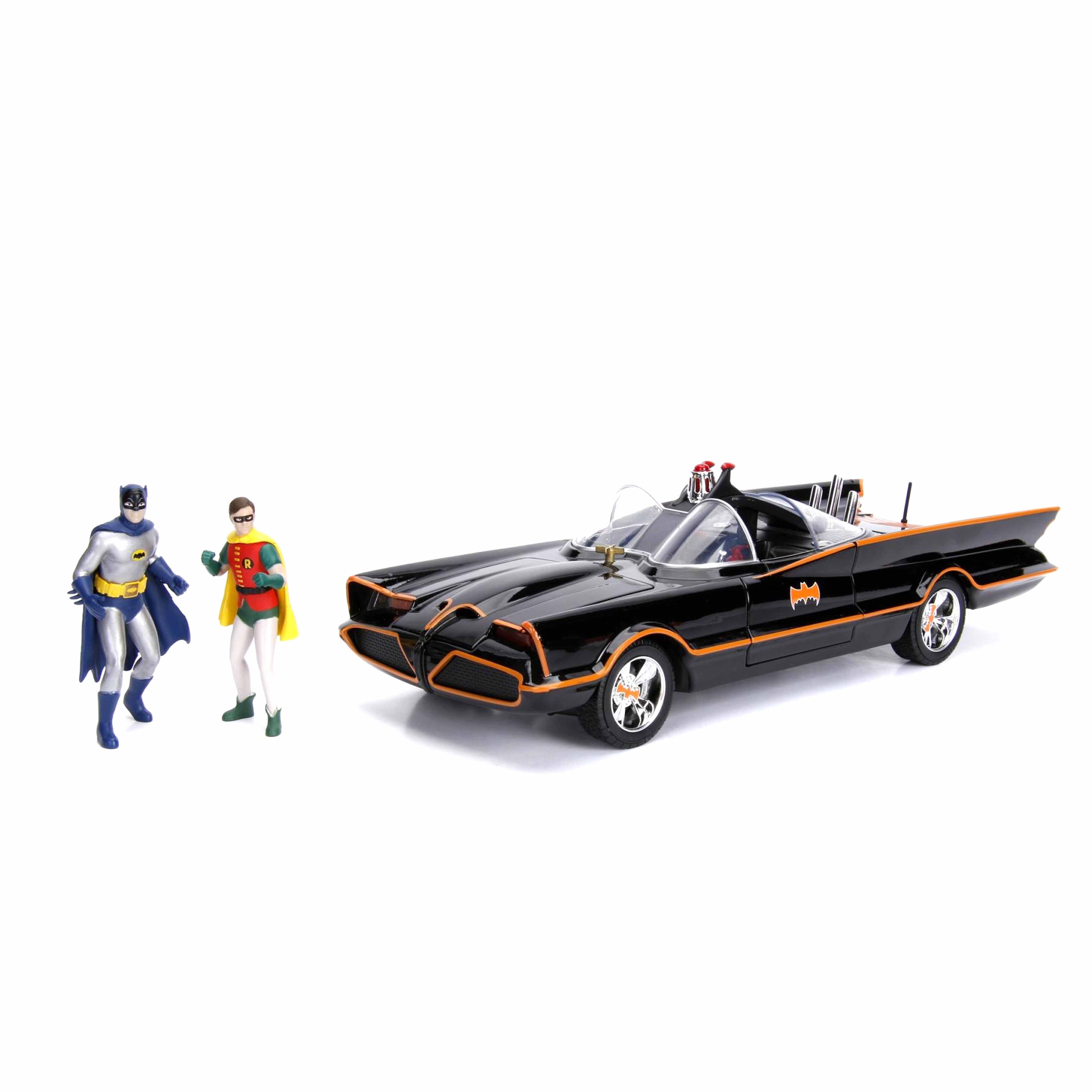 Batmobile with figures Black DC Comics 1966 1:18
