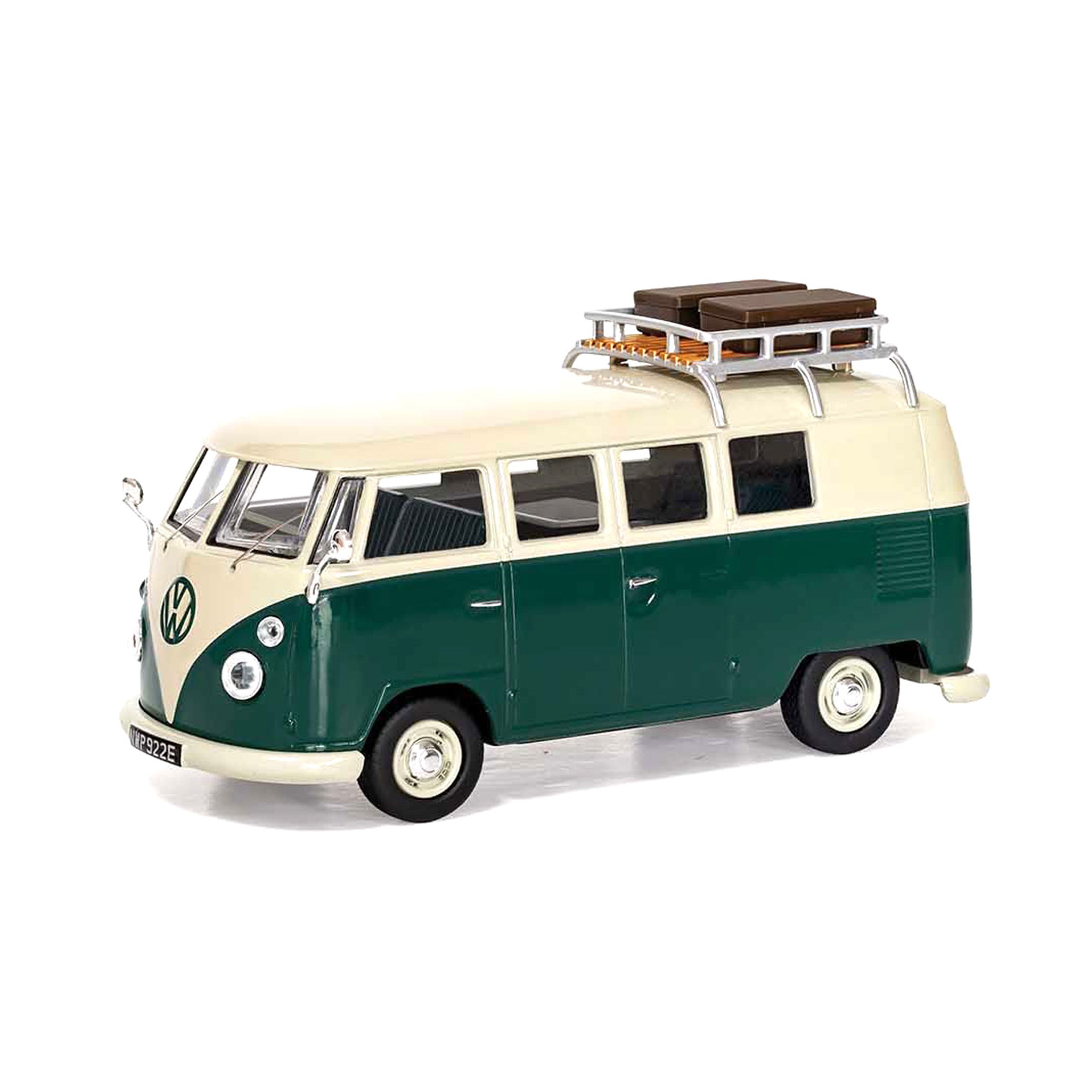 VW Campervan T2 1500 SP Devon Pearl White and Velvet Green 1:43