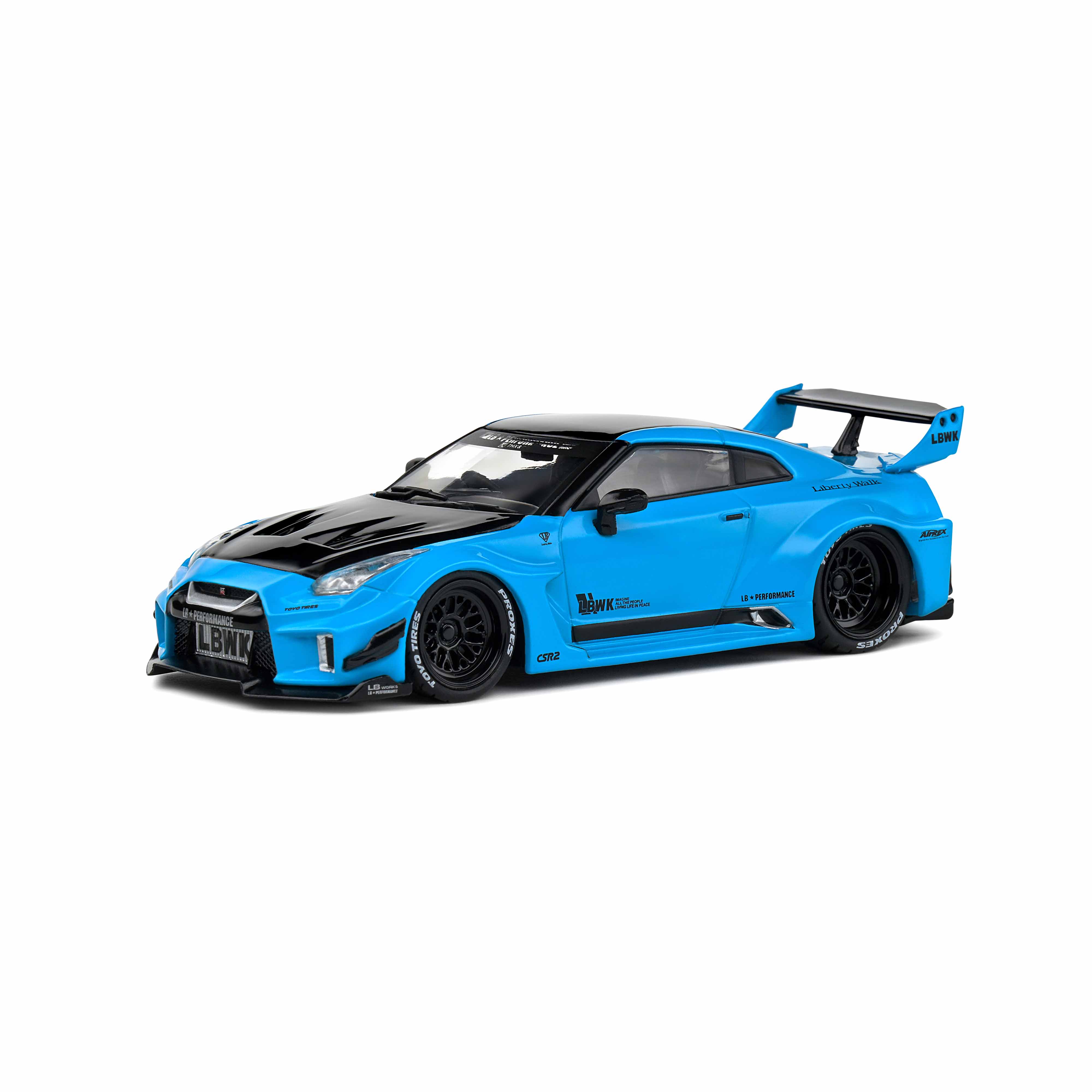 Nissan GTR35 LBWK Silhouette Turquoise 2019 1:43