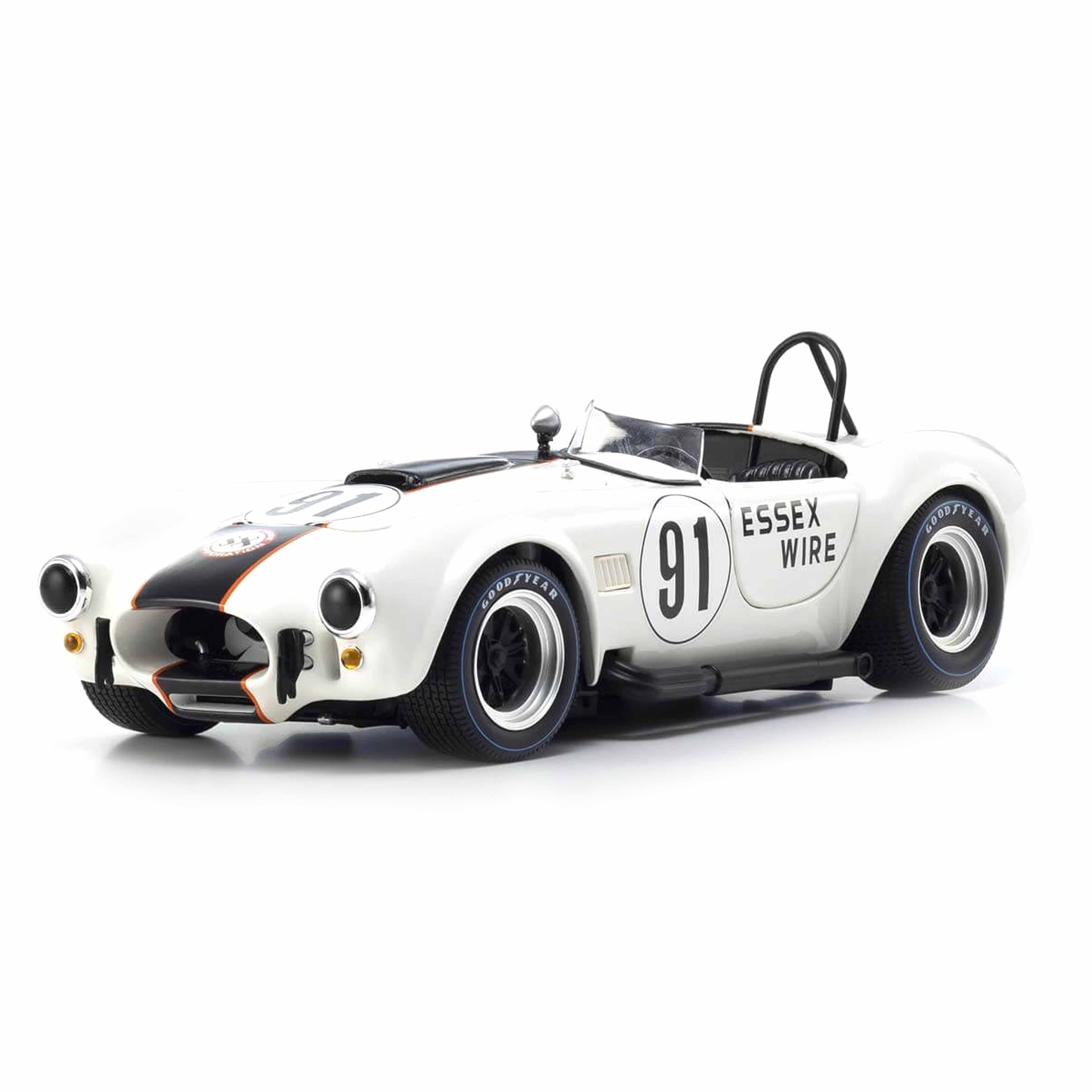 Shelby Cobra 427 S/C N°91 Essex Wire Blanc/Bleu foncé 1/18