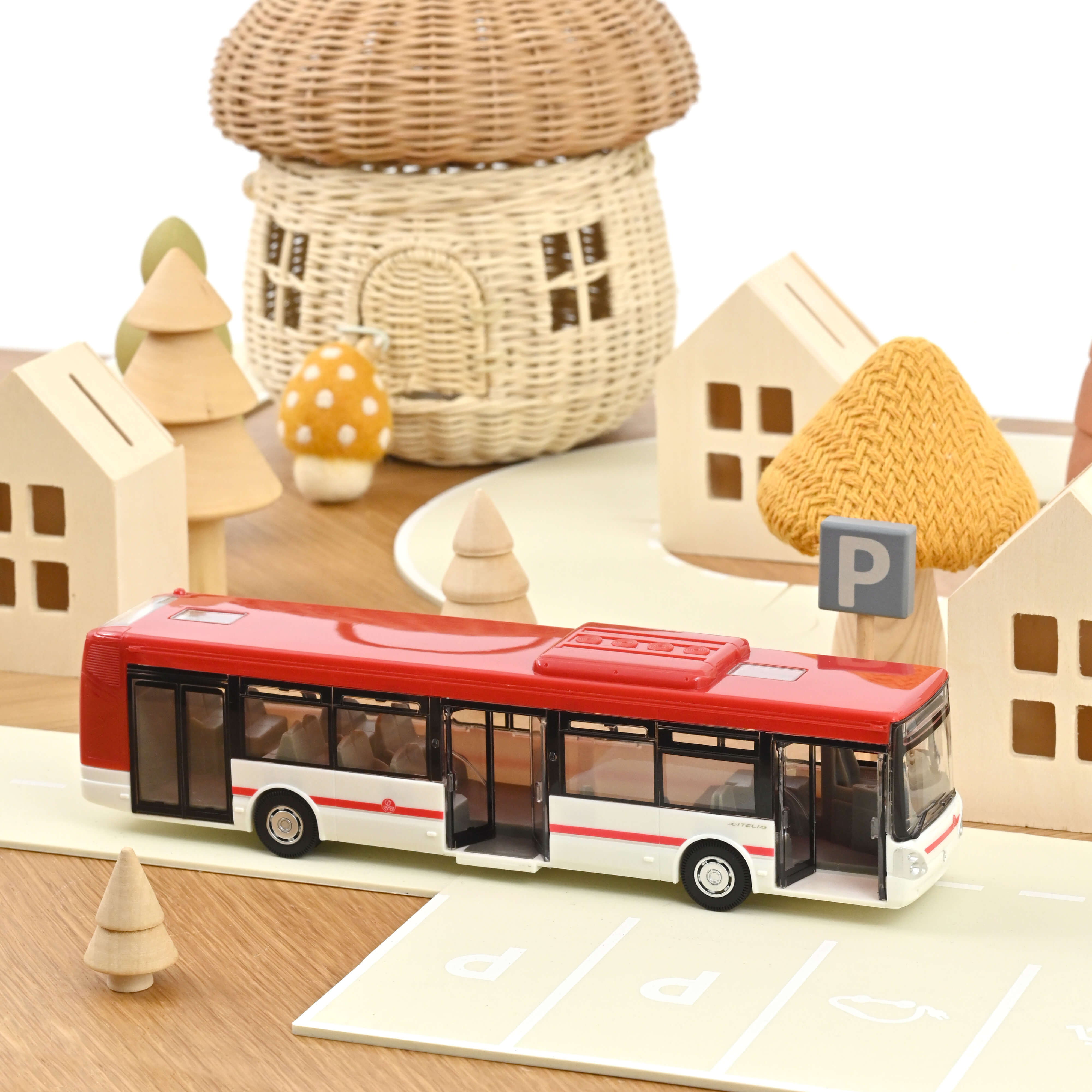 Bus Irisbus Red Plastigam 1:43