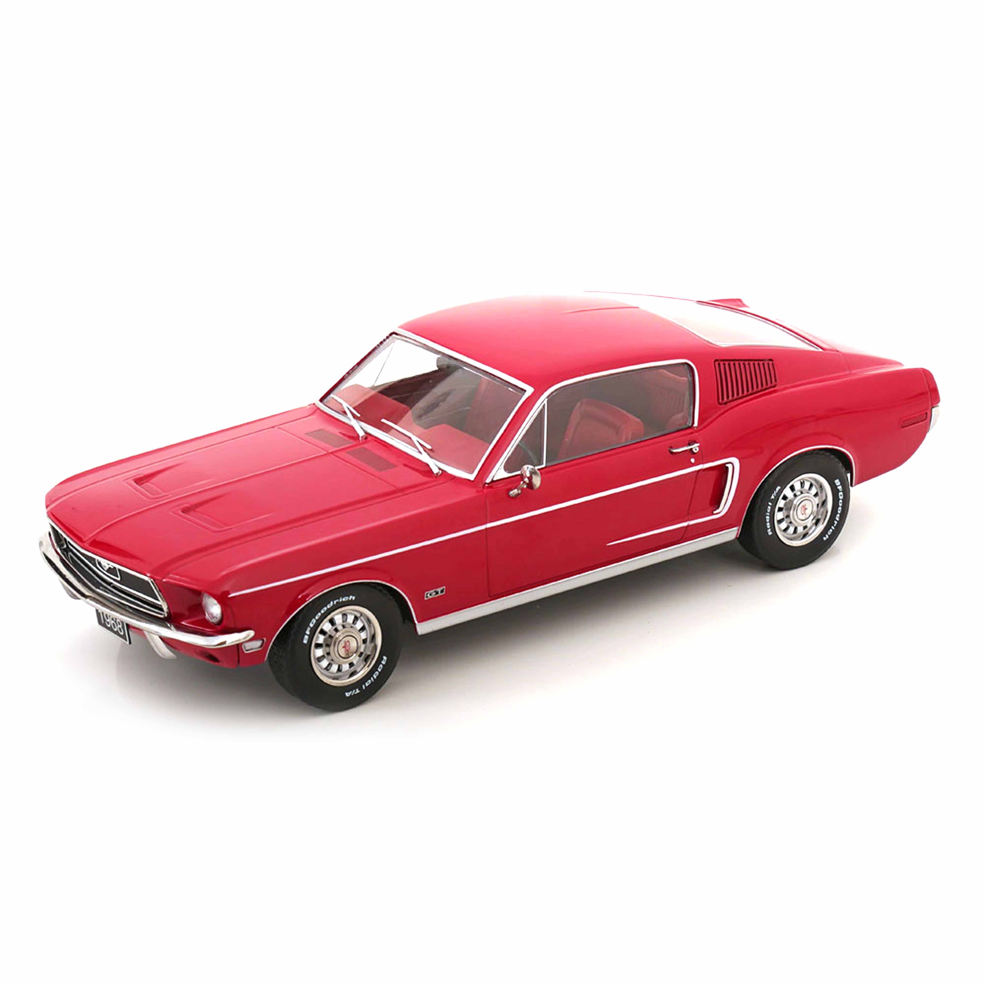 Ford Mustang Fastback GT 1968 Rouge 1/18