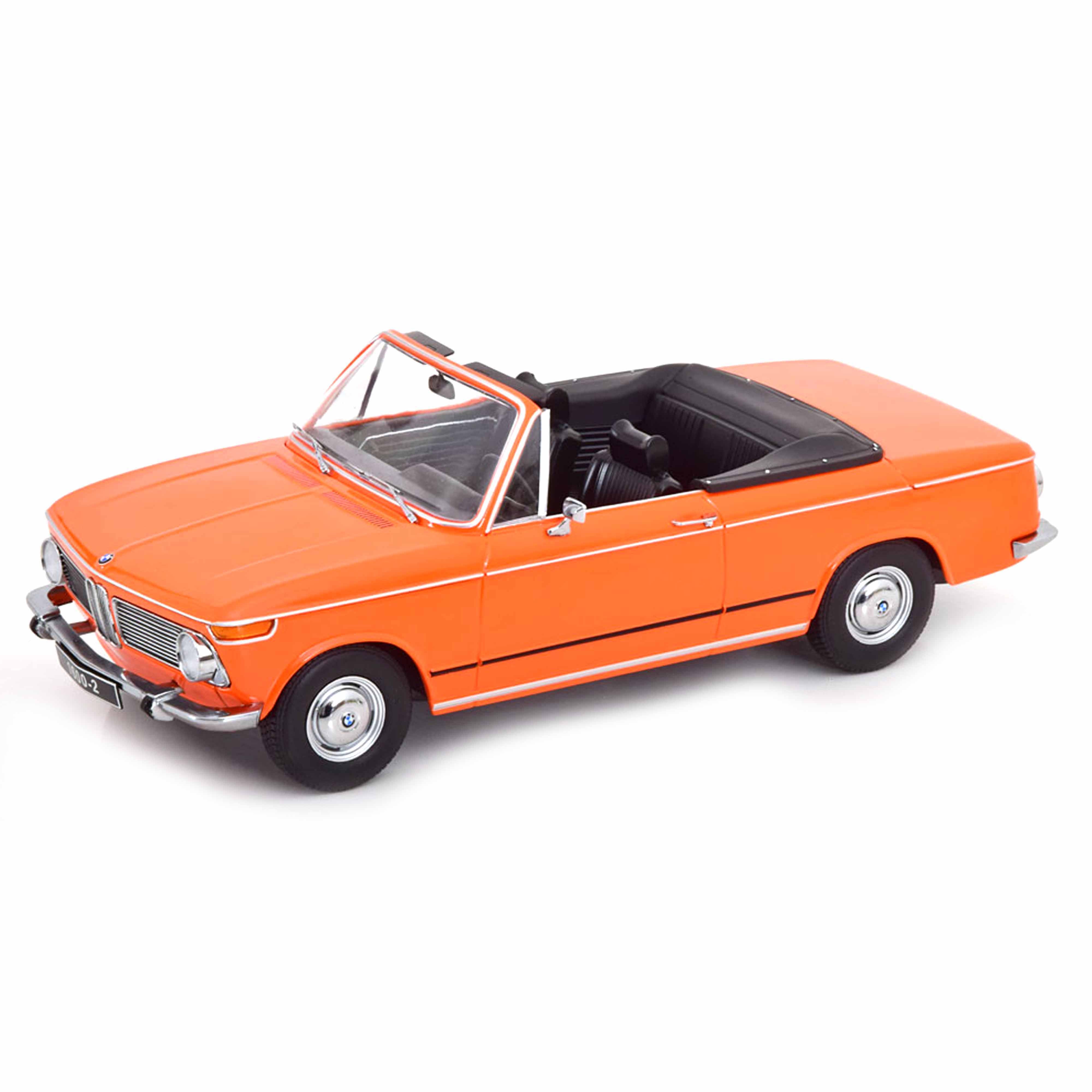 BMW 1600-2 Cabrio 1968 Orange 1:18