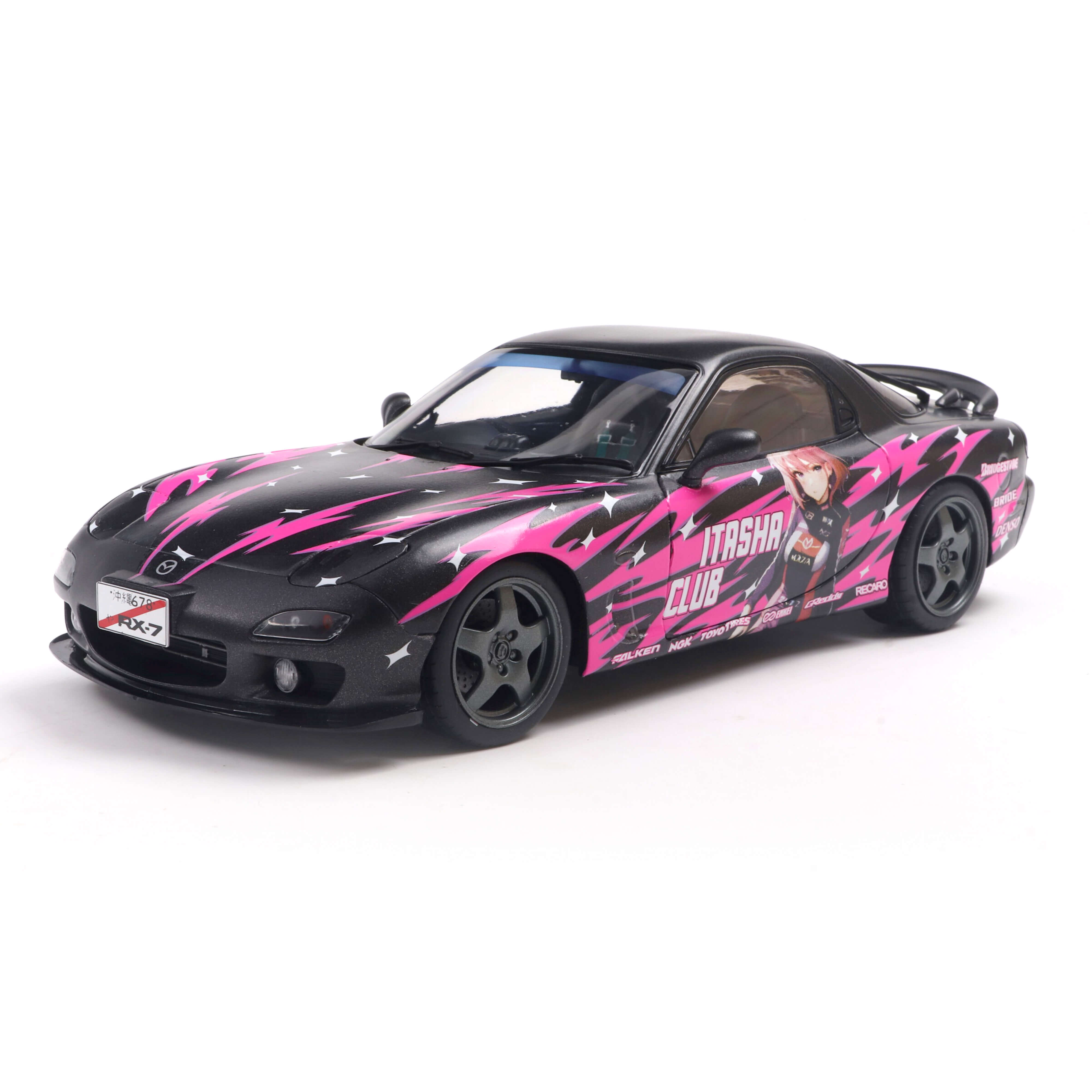 Mazda RX7 Fd3Rs Solido Works Itasha Club Pink 1999 1/18