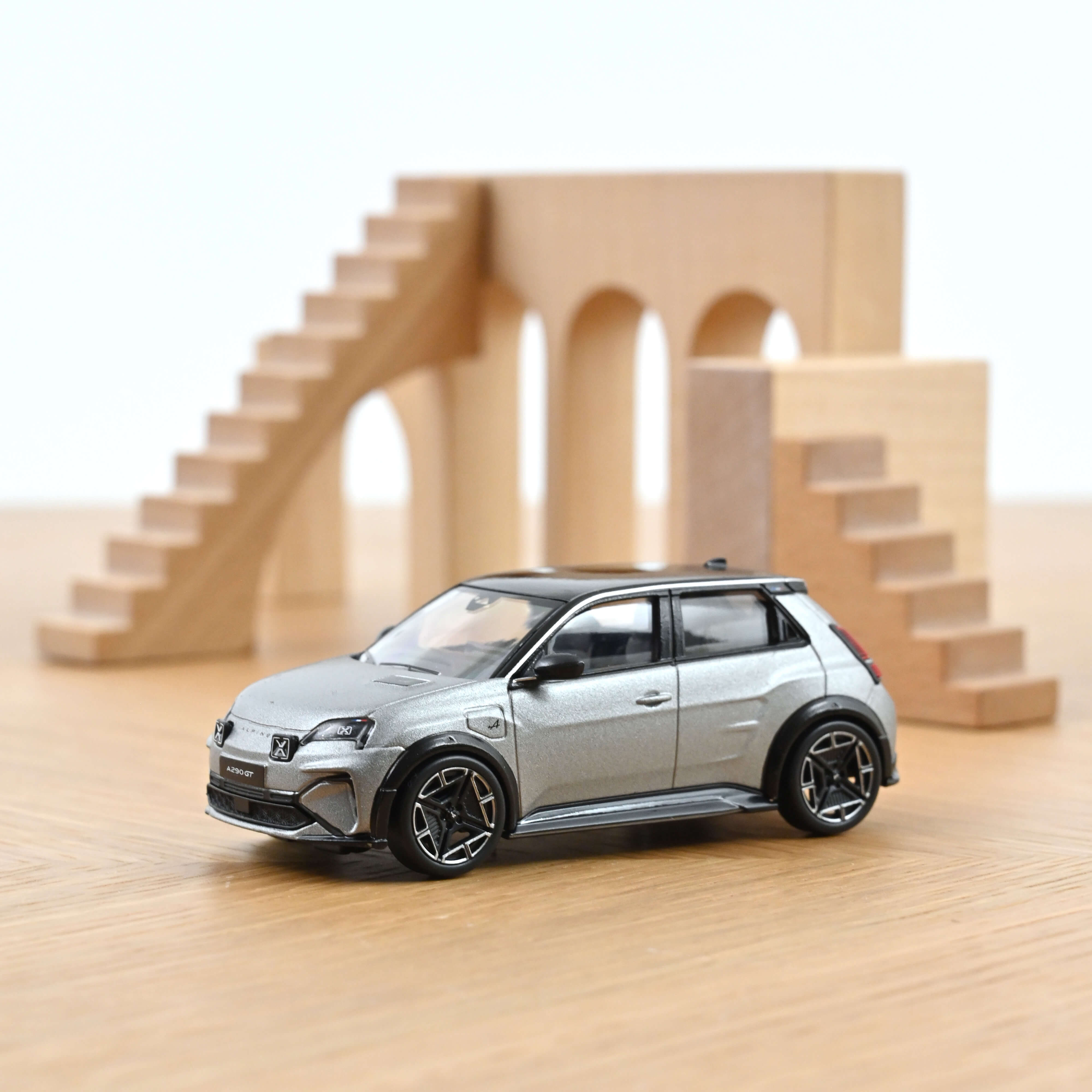 Alpine A290 GT 2025 Matt Tornade Grey & Black 1:43