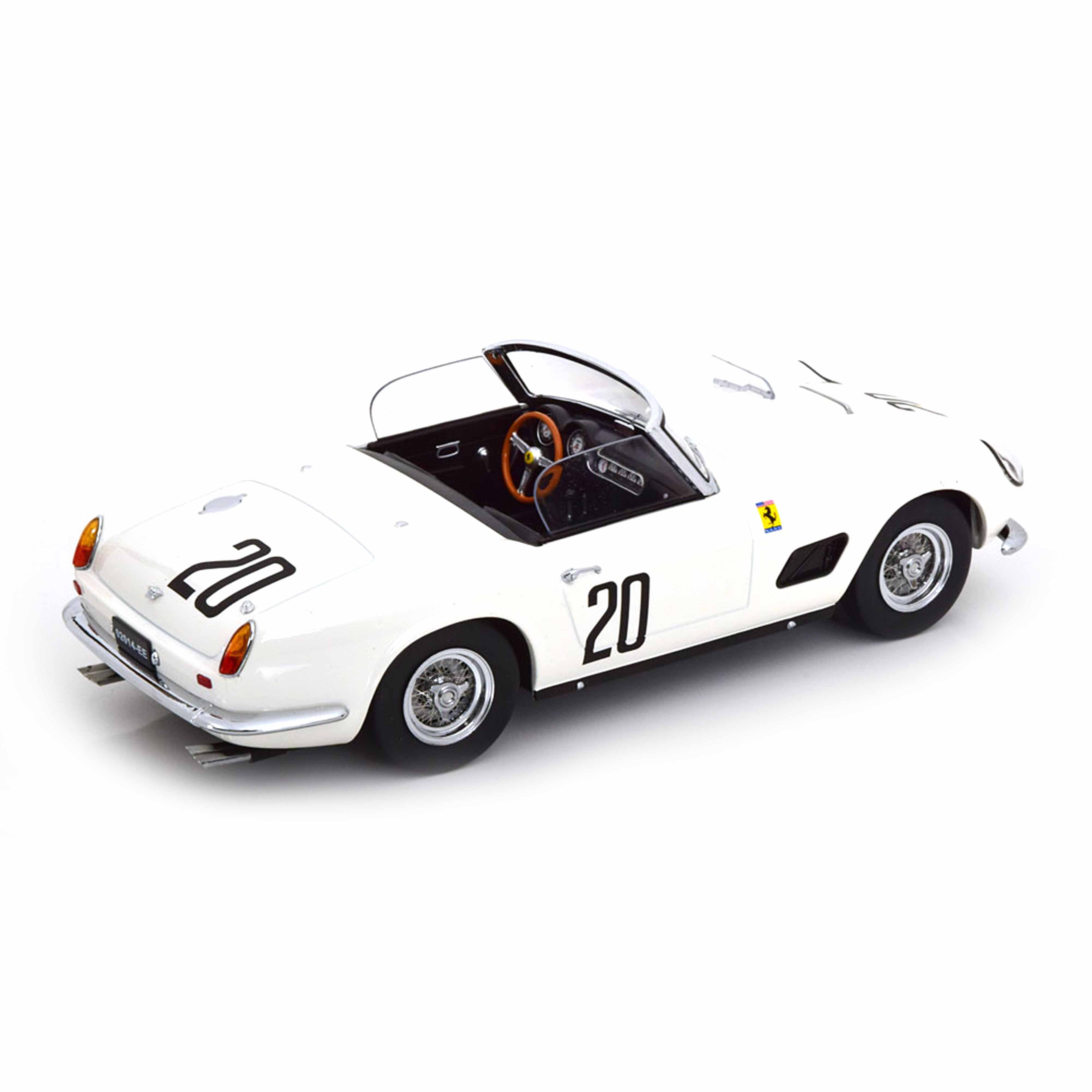 Ferrari 250 GT California Spyder No. 20 Le Mans 1960 White 1:18