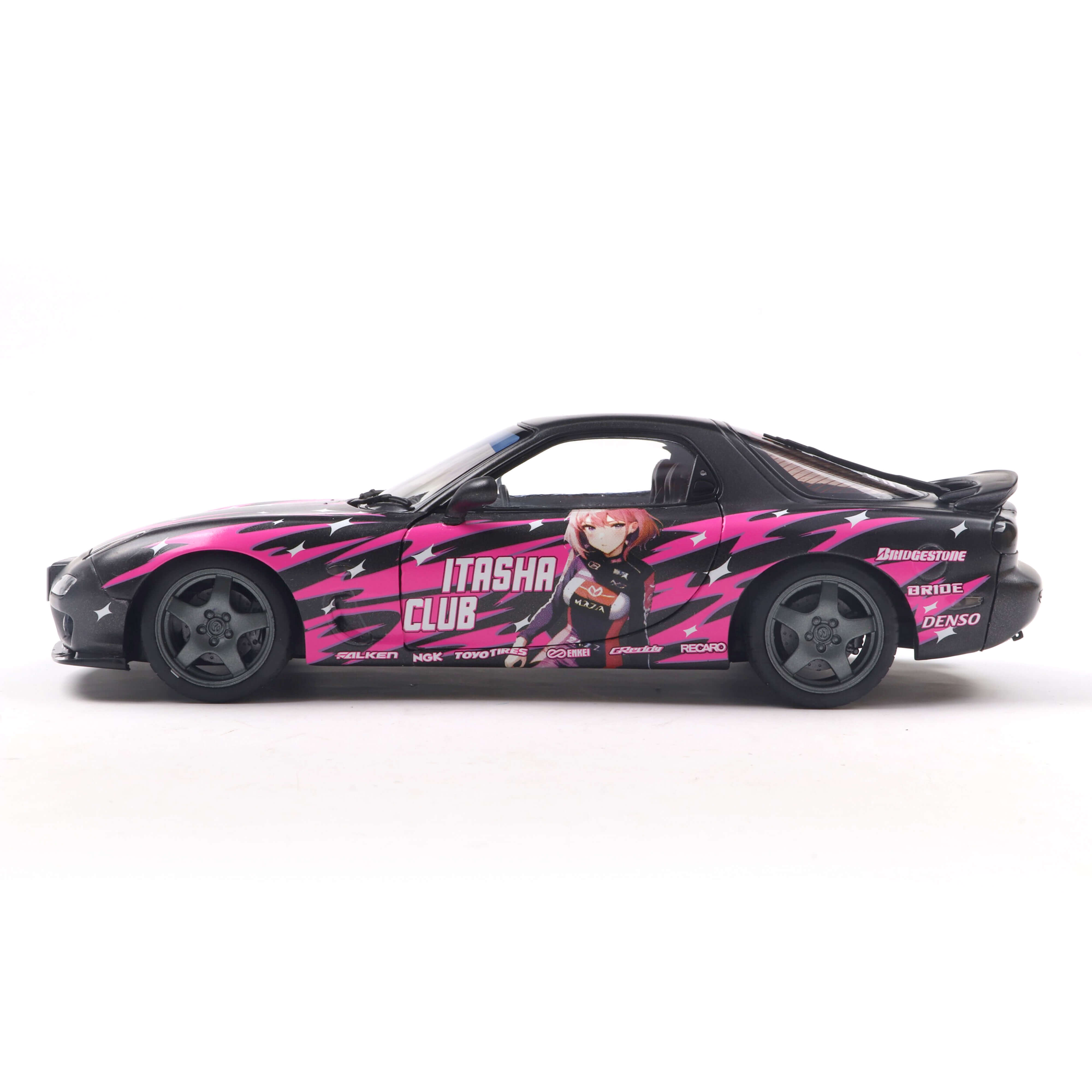 Mazda RX7 Fd3Rs Solido Works Itasha Club Pink 1999 1/18