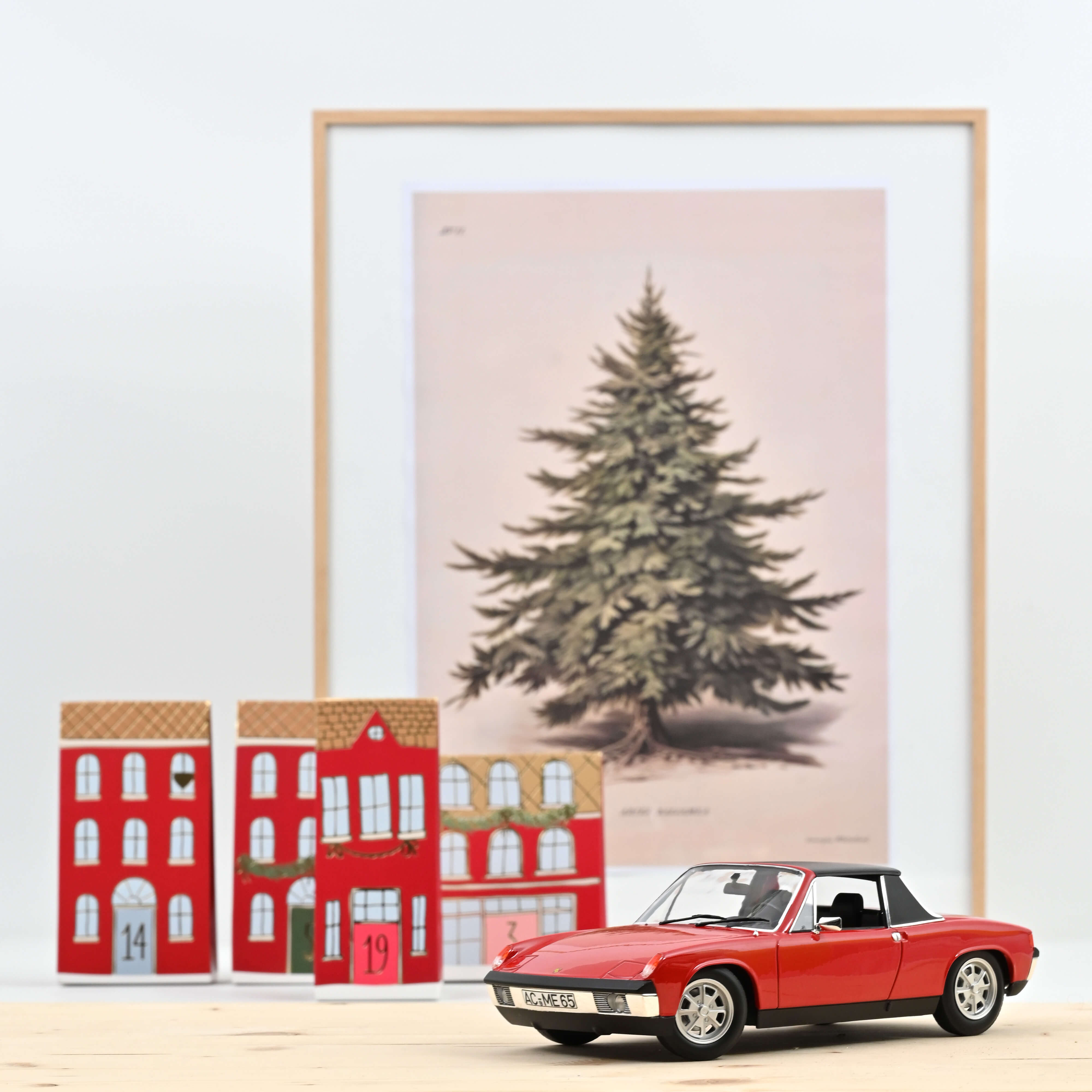 VW-Porsche 914 1.7 1972 Bahia Red 1:18