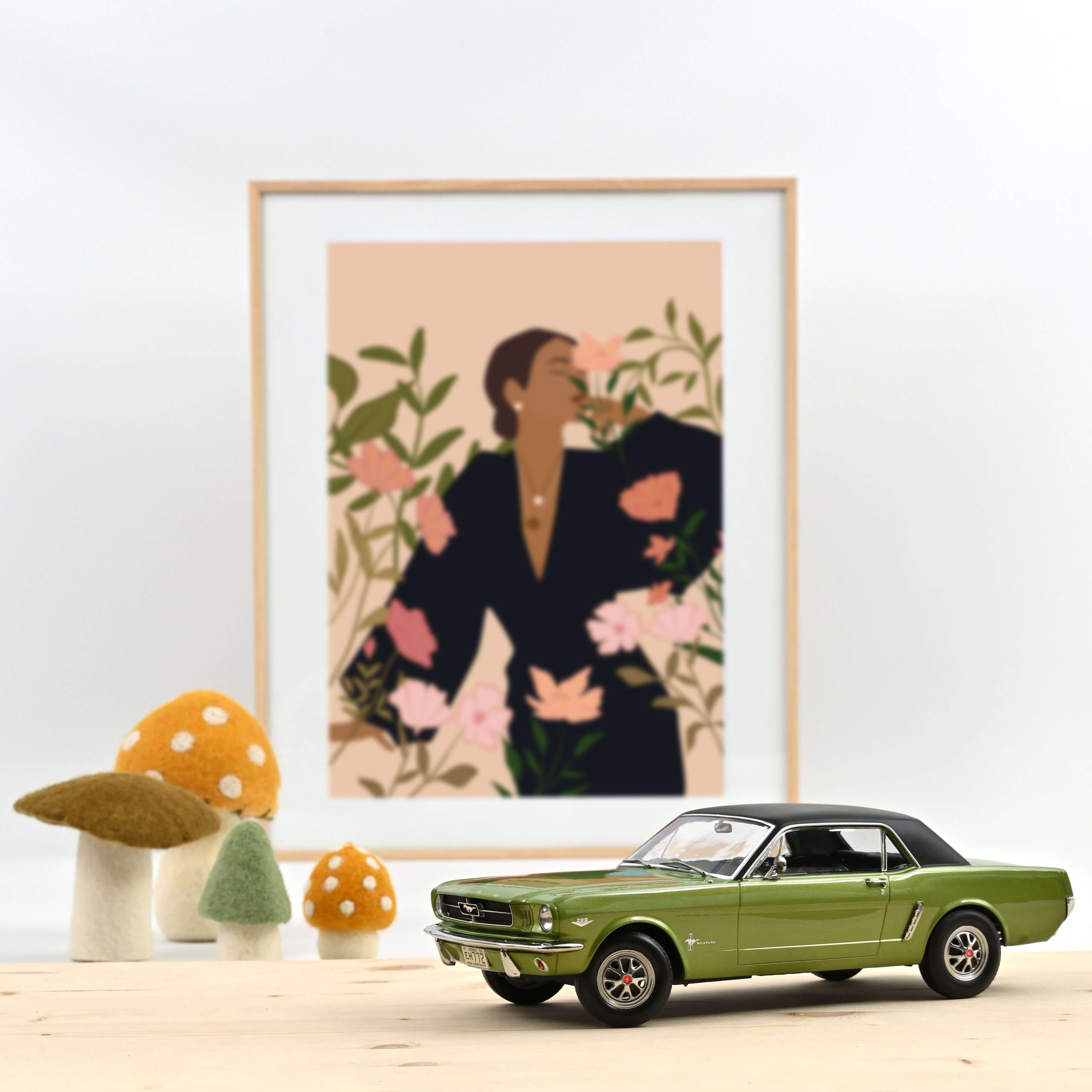Ford Mustang Coupe 1965 Honey gold met 1:18 - 200pcs