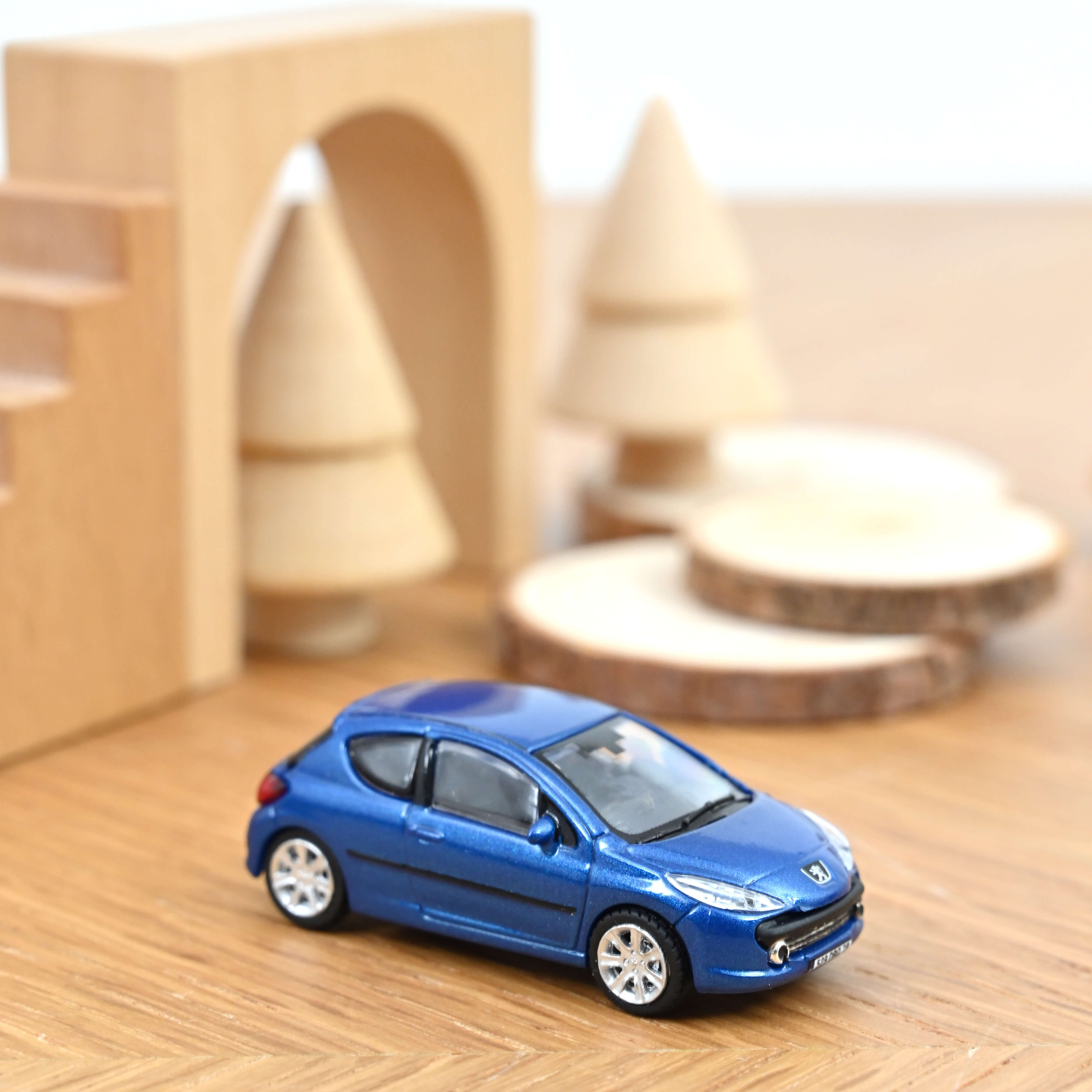 Peugeot 207 2007 Premium pack Aegean Blue 1:87
