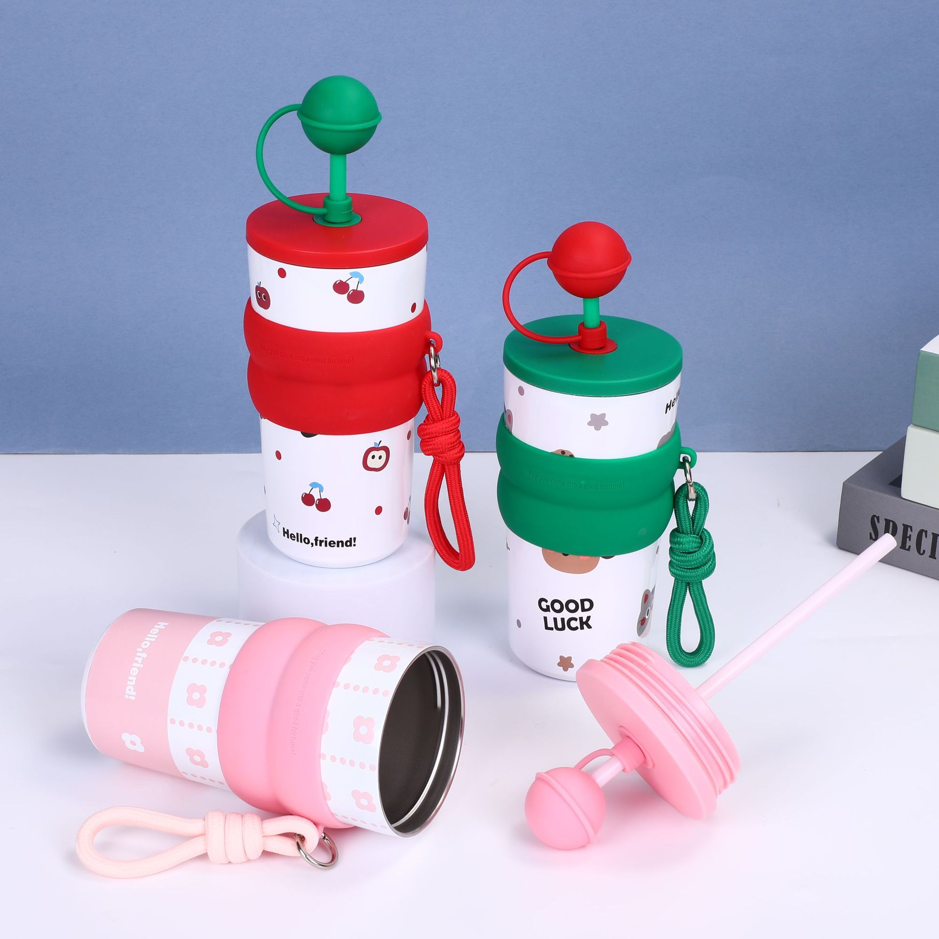 Cute Floral Insulated Cup