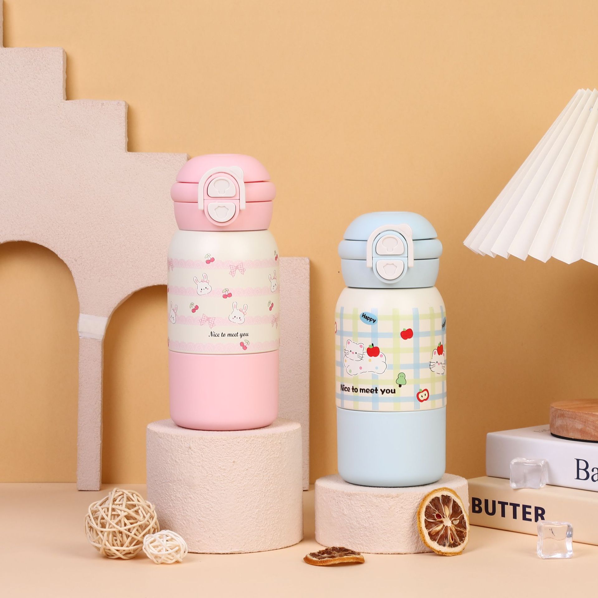 Cartoon Insulated Water Bottle