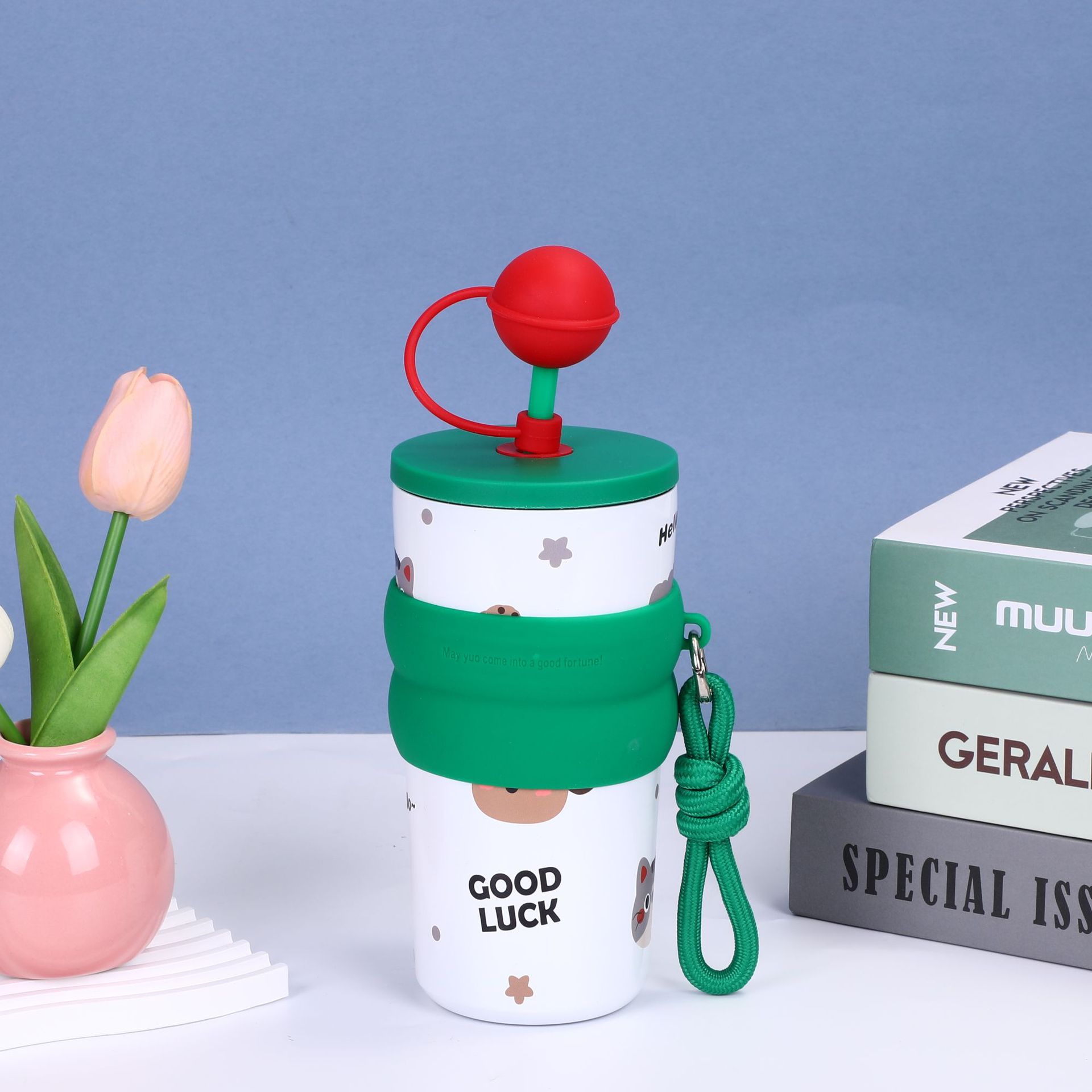 Cute Floral Insulated Cup