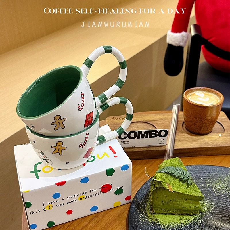 Christmas-themed Ceramic Mugs