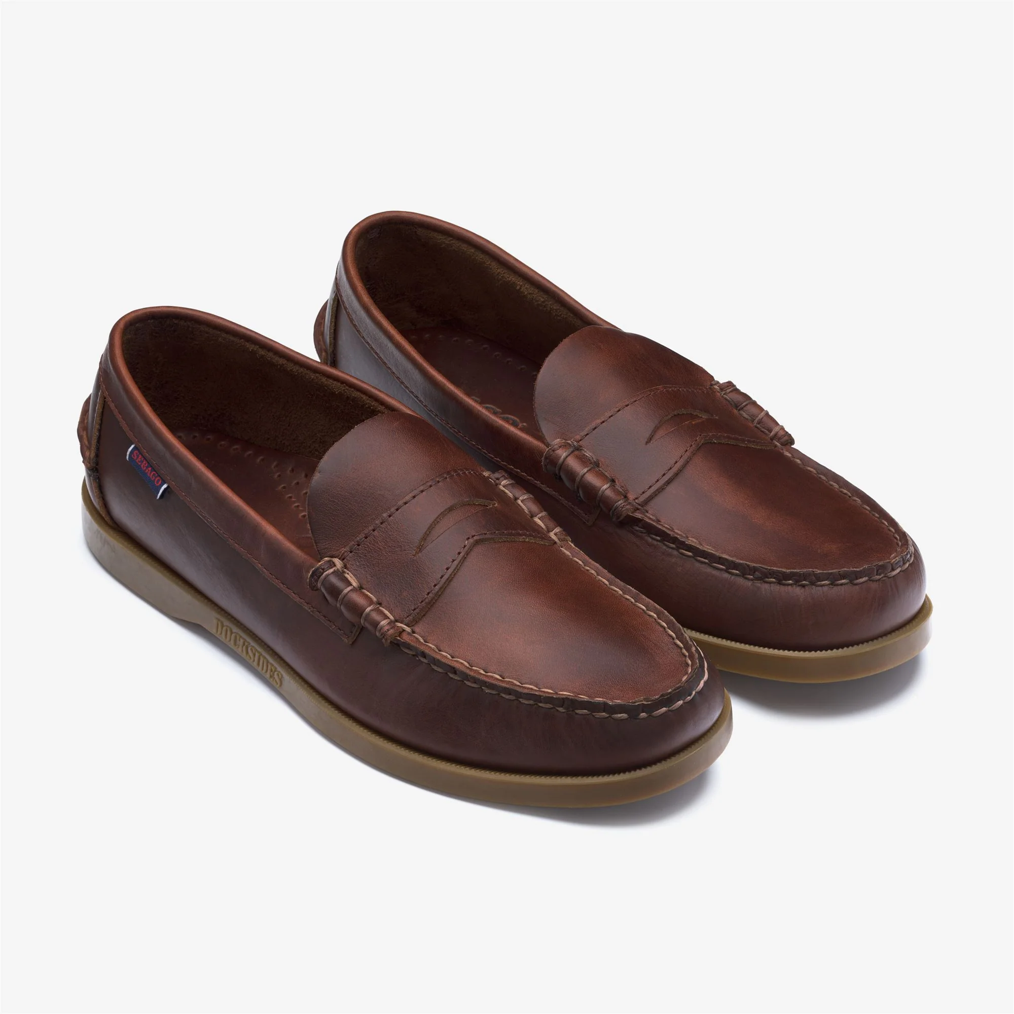 DOLPHIN WAXED - Moc - Moccasin - Man - BROWN-GUM