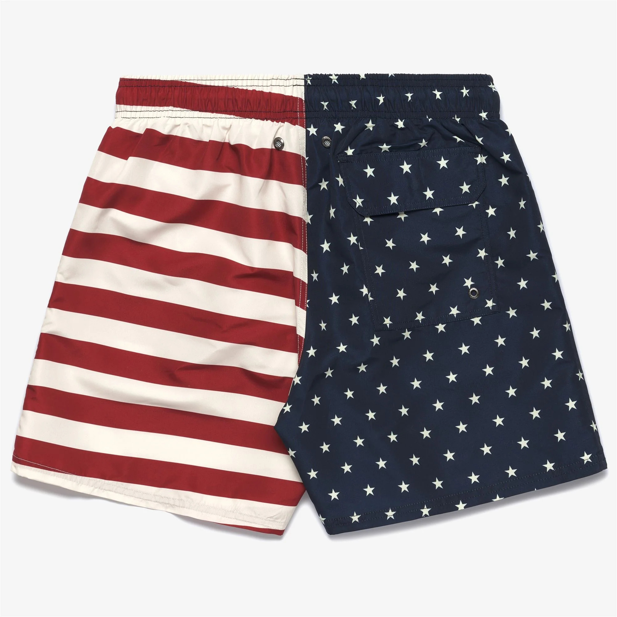 BEND USA FLAG - Bathing Suits - Swimming Trunks - Man - RED-BLUE-OFF WHITE USA FLAG