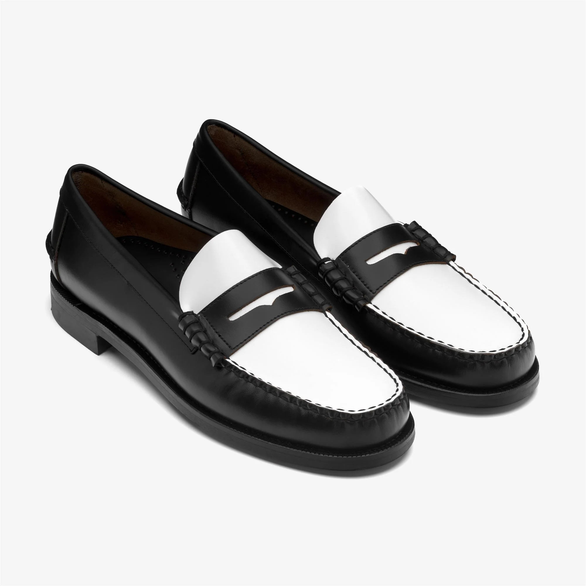 CLASSIC DAN - Moc - Moccasin - Man - BLACK-WHITE