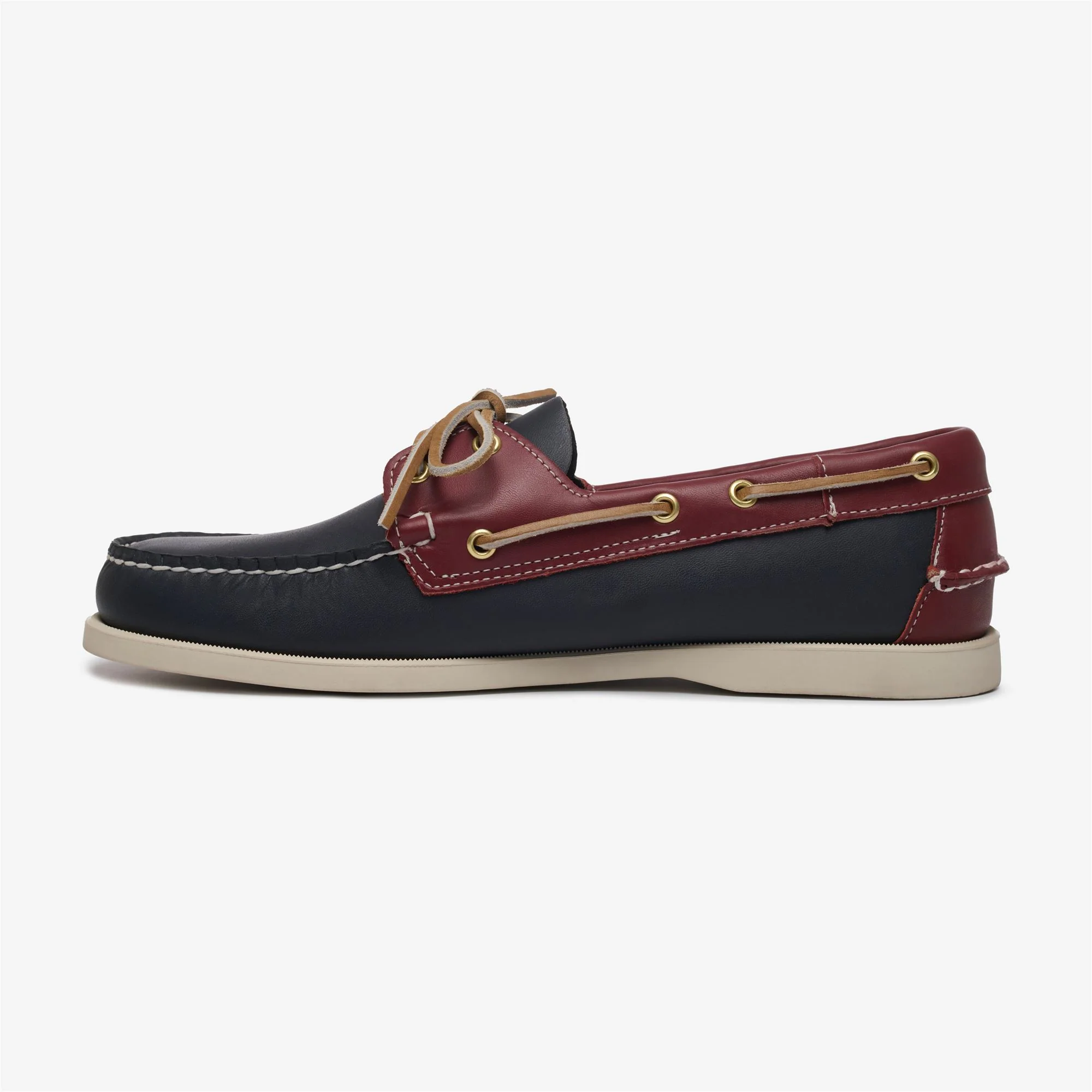 PORTLAND SPINNAKER - Docksides - Mocassin - Man - BLUE NAVY-DK RED
