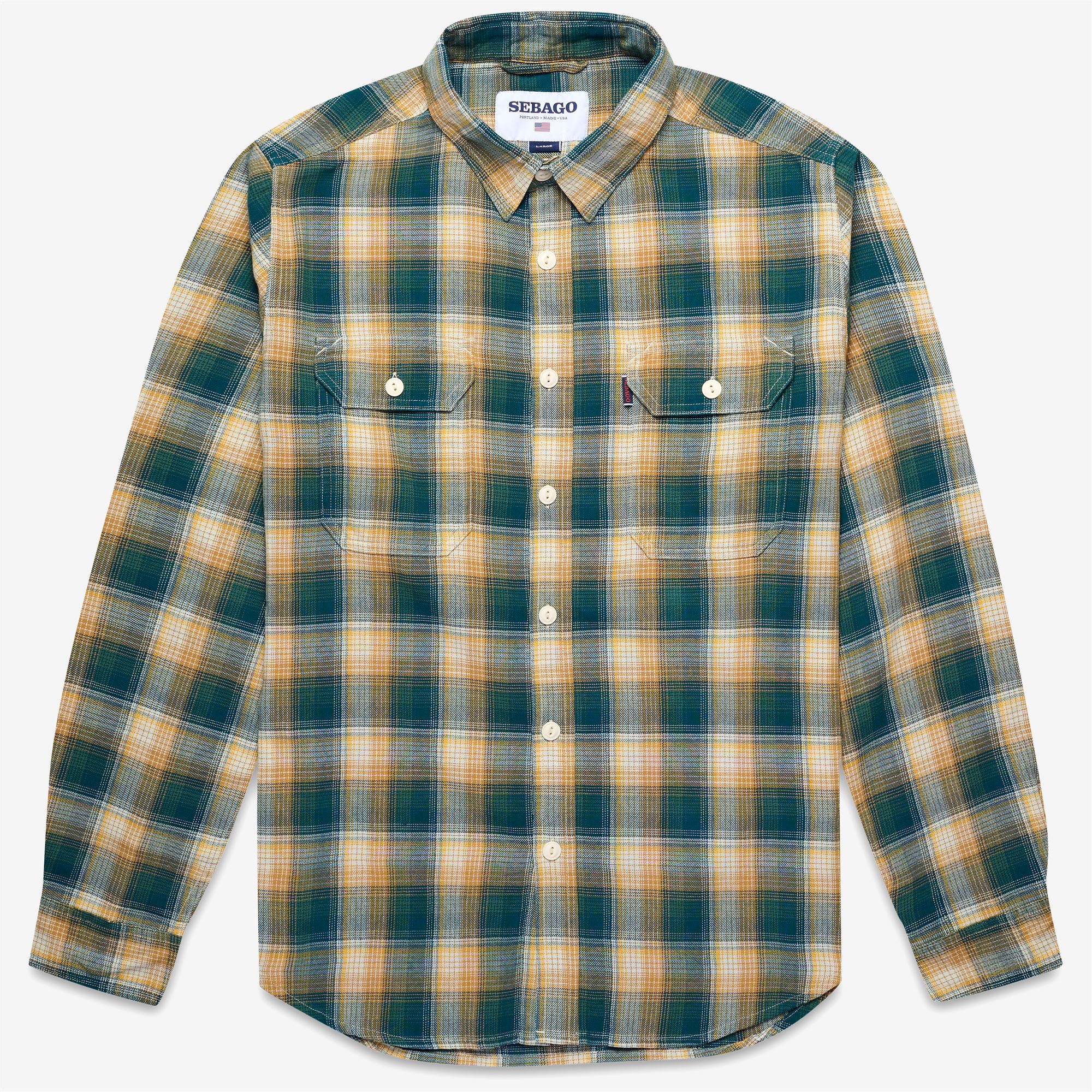 AGATHA - OVERSHIRT - OVERSHIRTS - Unisex - BLUE GREEN-BEIGE CHECK