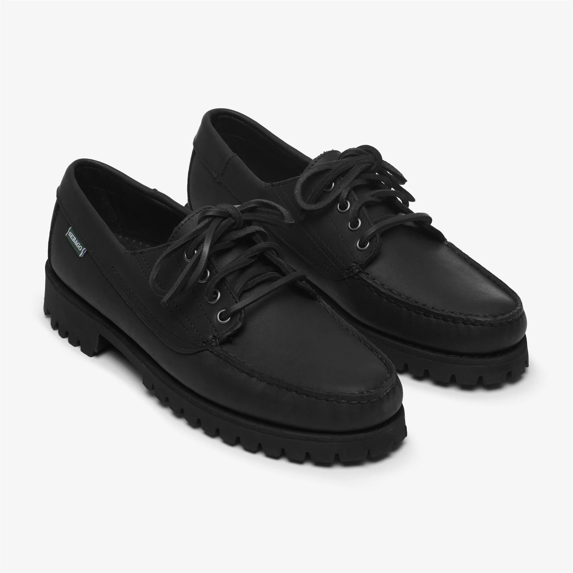 ASKOOK LUG TAOS - Moc - Moccasin - Man - TOTAL BLACK