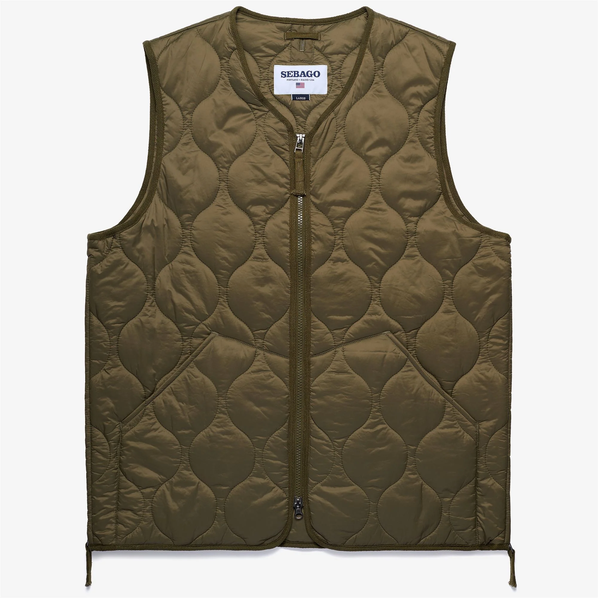 PLYMOUTH - Jackets - Vest - Unisex - GREEN BURNT