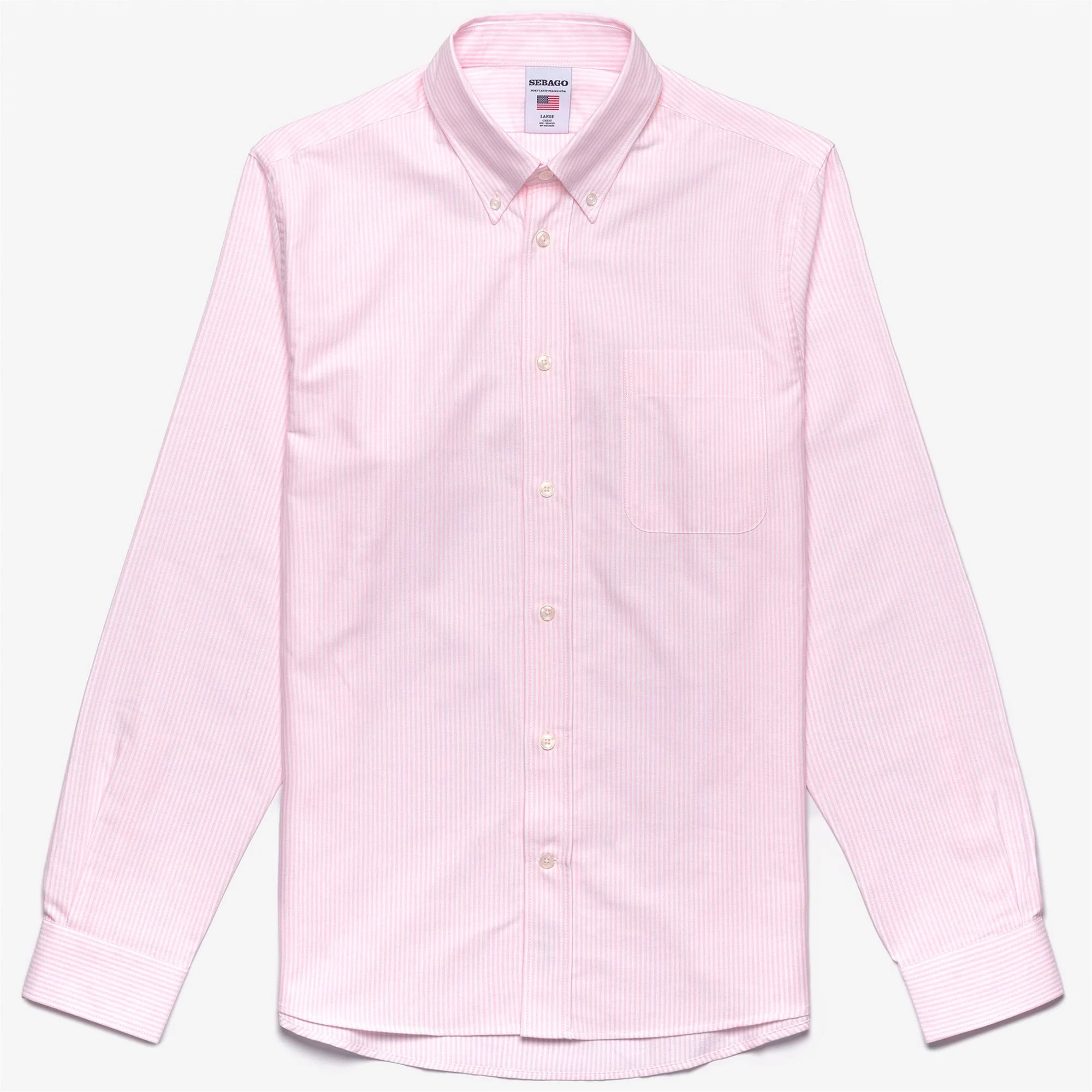 DOUBLING - SHIRTS - Button  Down - Man - PINK-WHITE