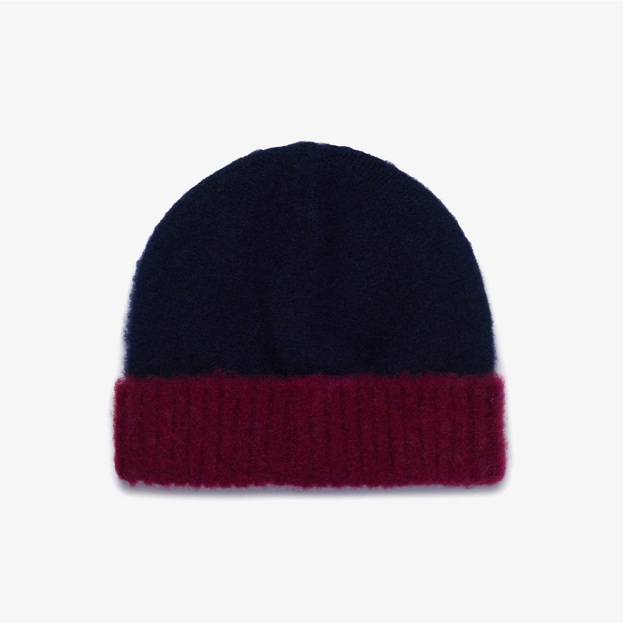 SHAGGYDOG TWO TONE CUFFED HAT - Headwear - Hat - Unisex - BLUE-BORDEAUX